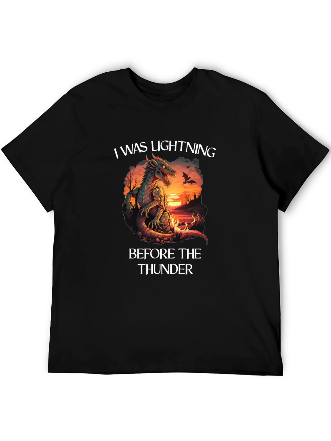 Dragon Lightning Before Thunder Graphic T-Shirt
