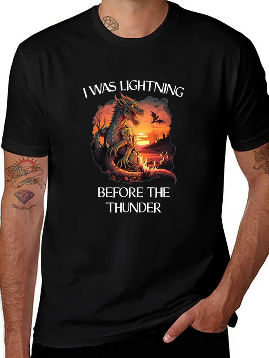 Dragon Lightning Before Thunder Graphic T-Shirt