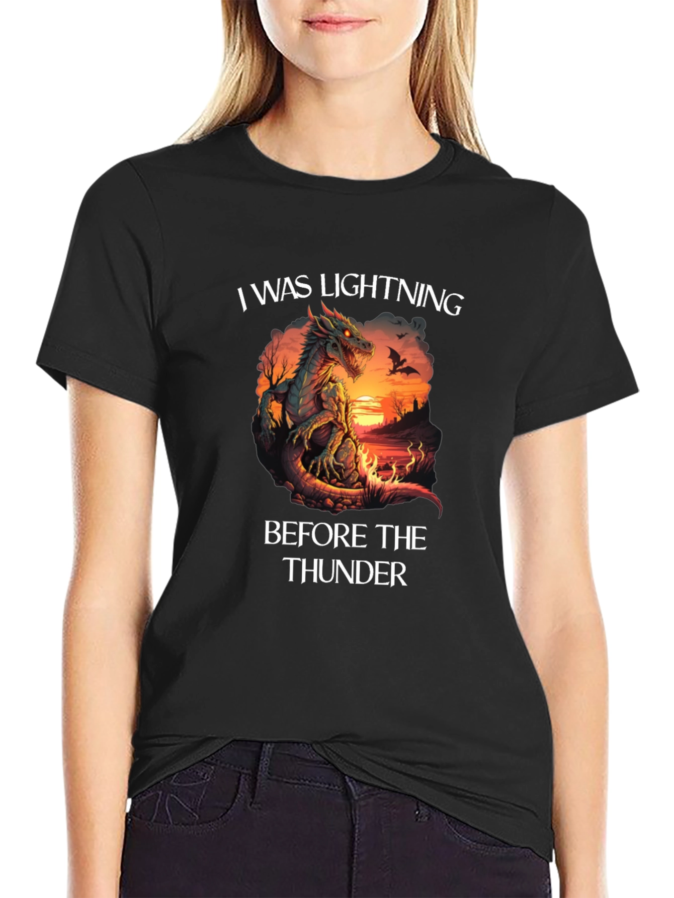 Dragon Lightning Before Thunder Graphic T-Shirt