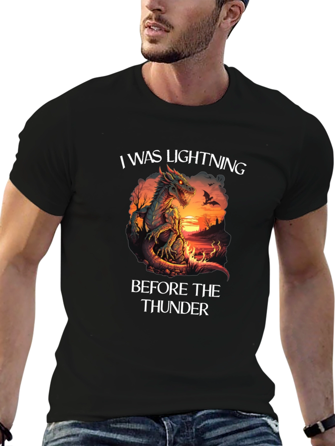 Dragon Lightning Before Thunder Graphic T-Shirt