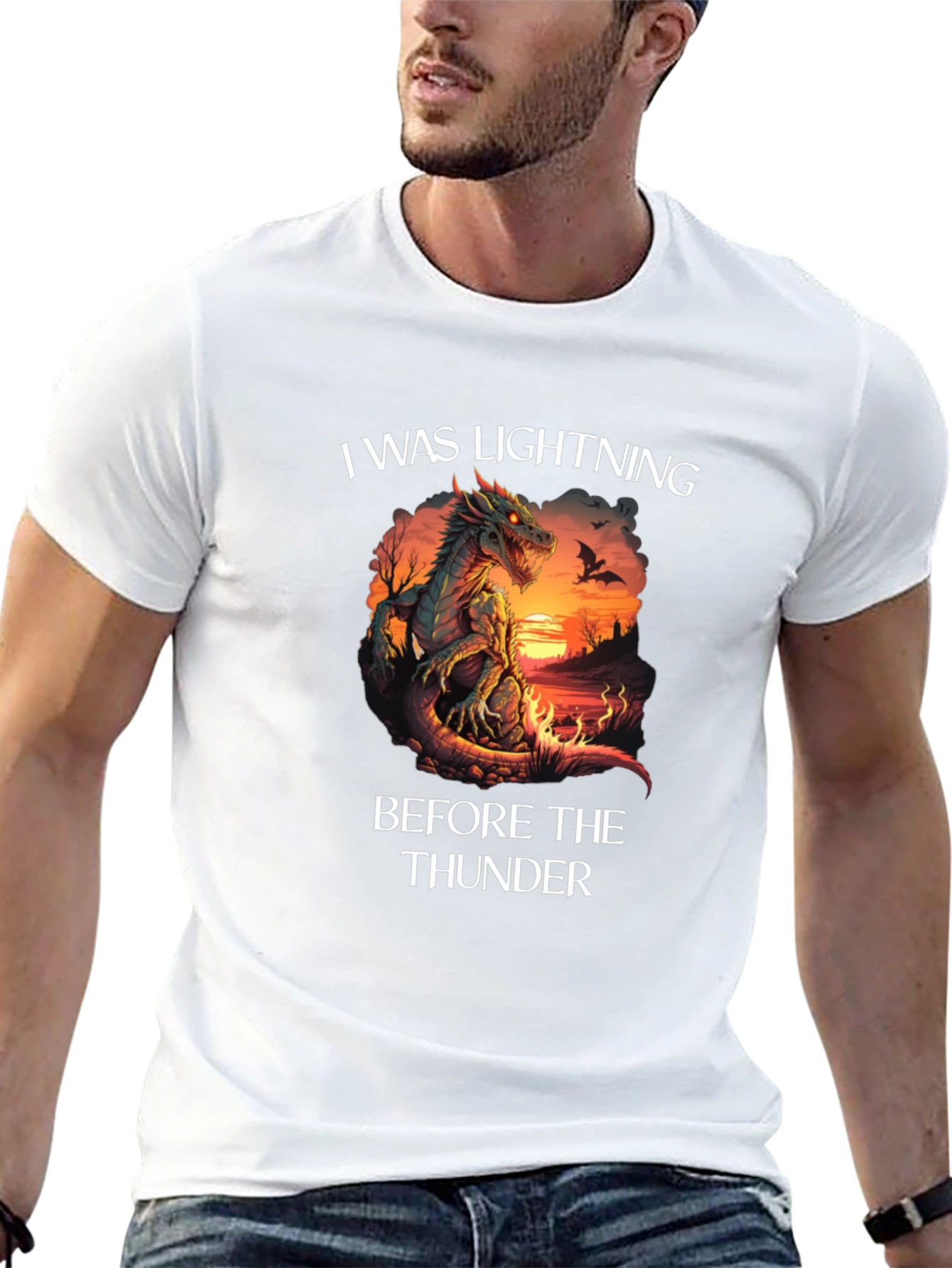 Dragon Lightning Before Thunder Graphic T-Shirt