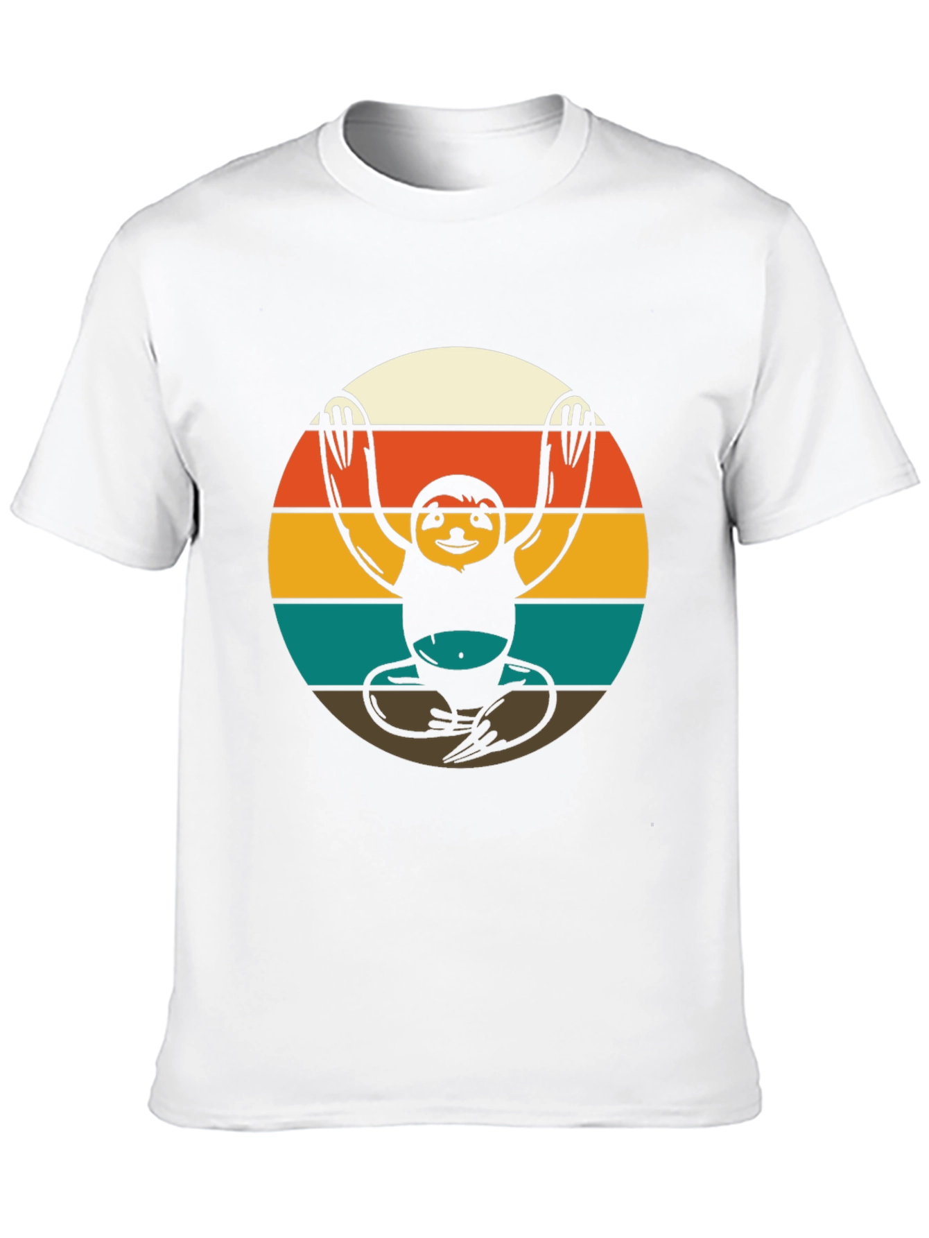 Yoga Sloth Retro Style T-Shirt