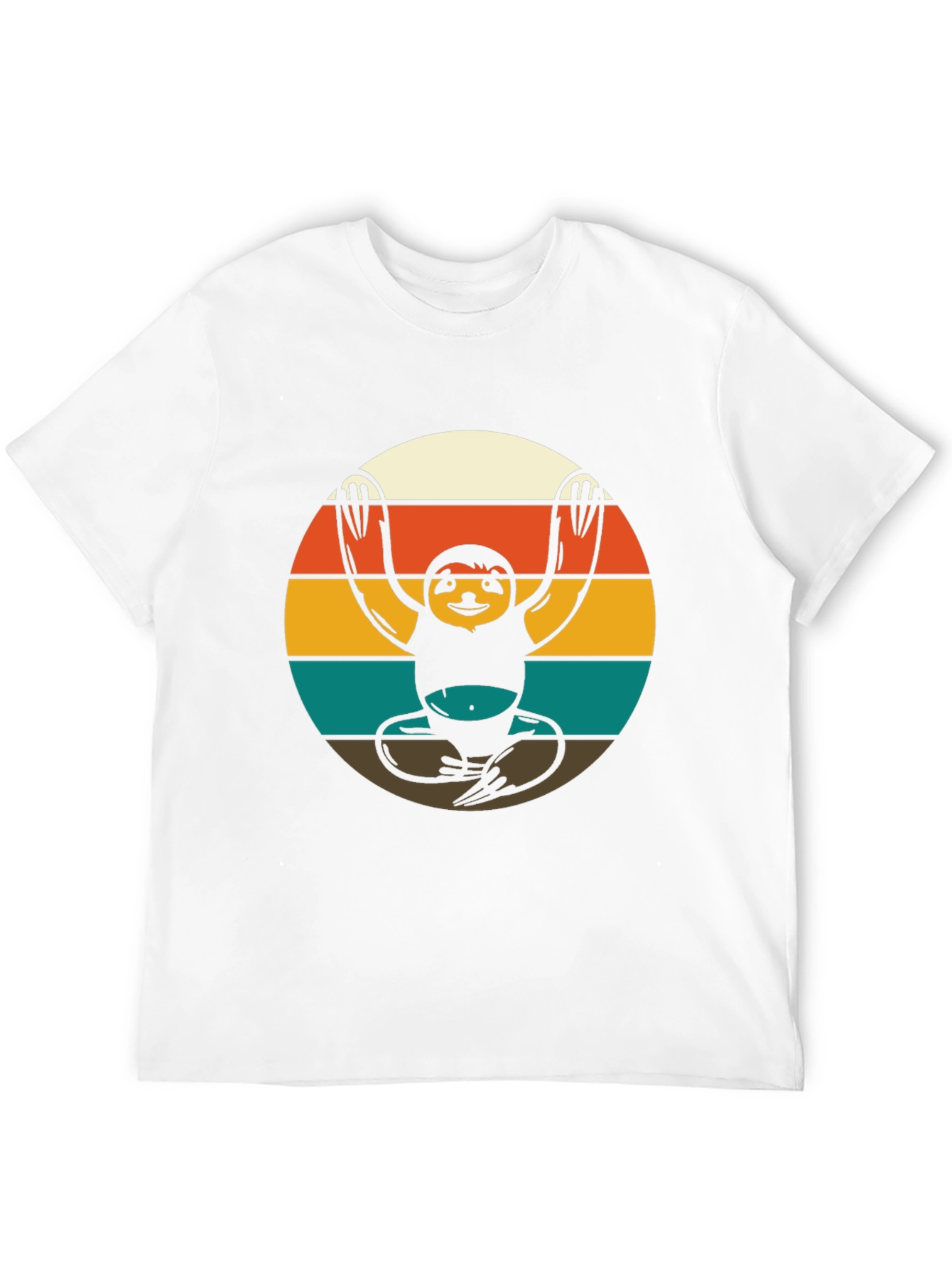 Yoga Sloth Retro Style T-Shirt