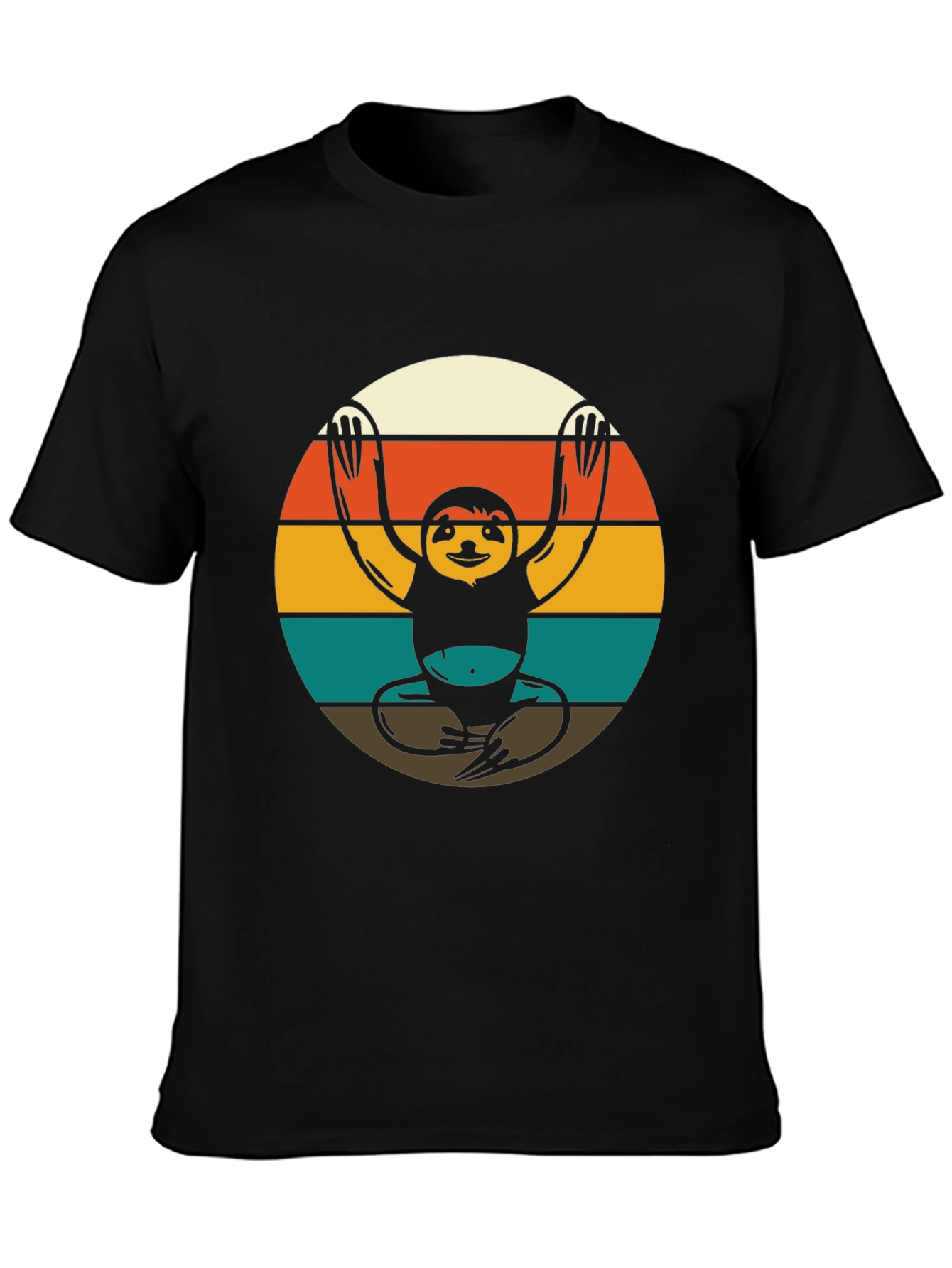 Yoga Sloth Retro Style T-Shirt