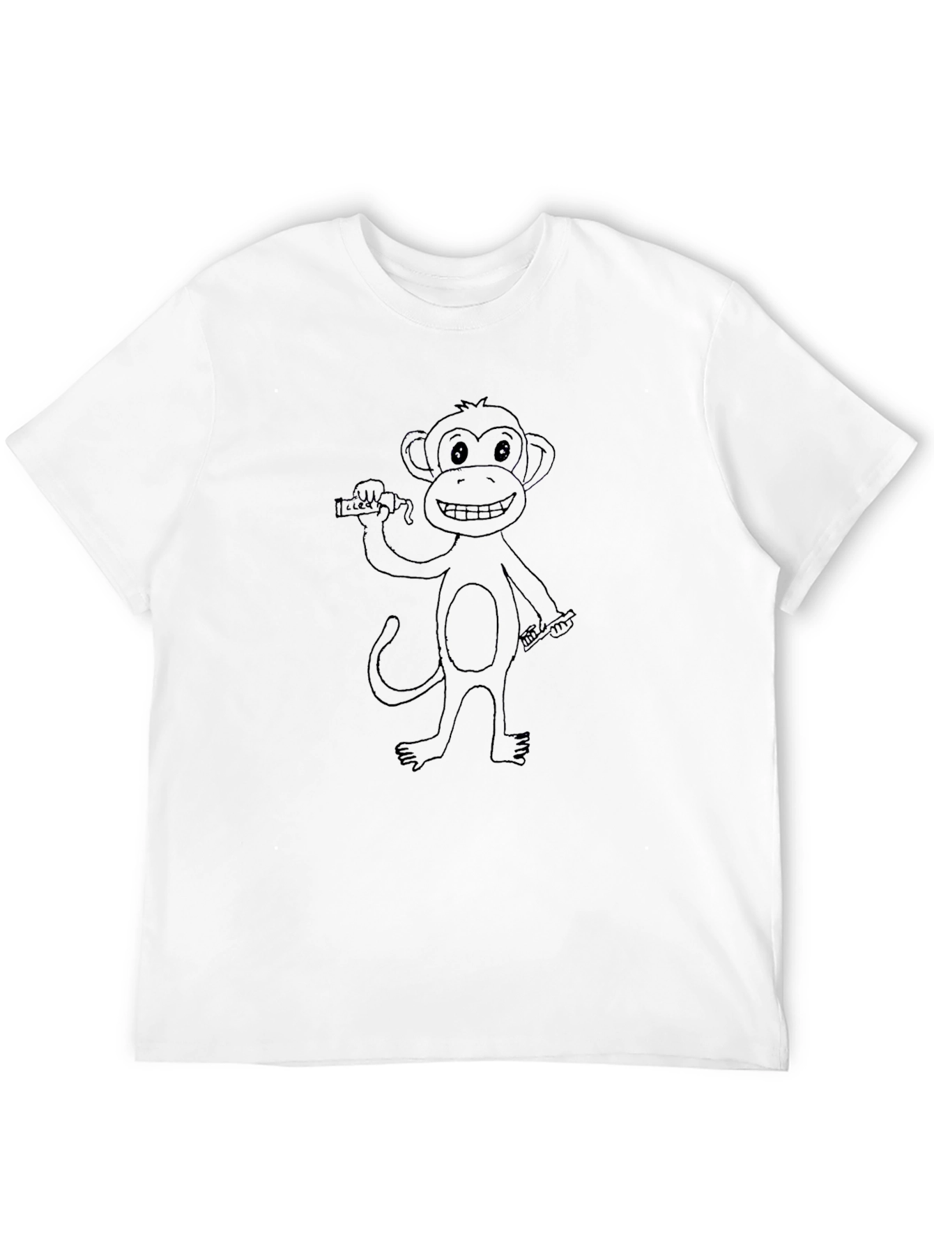 Monkey Graphic Black T-Shirt - Fun & Casual Style