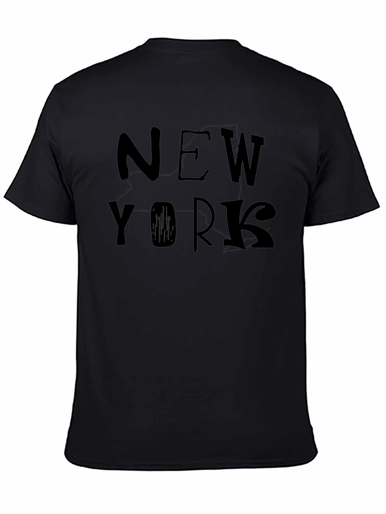 New York State T-Shirt - Black Graphic Tee
