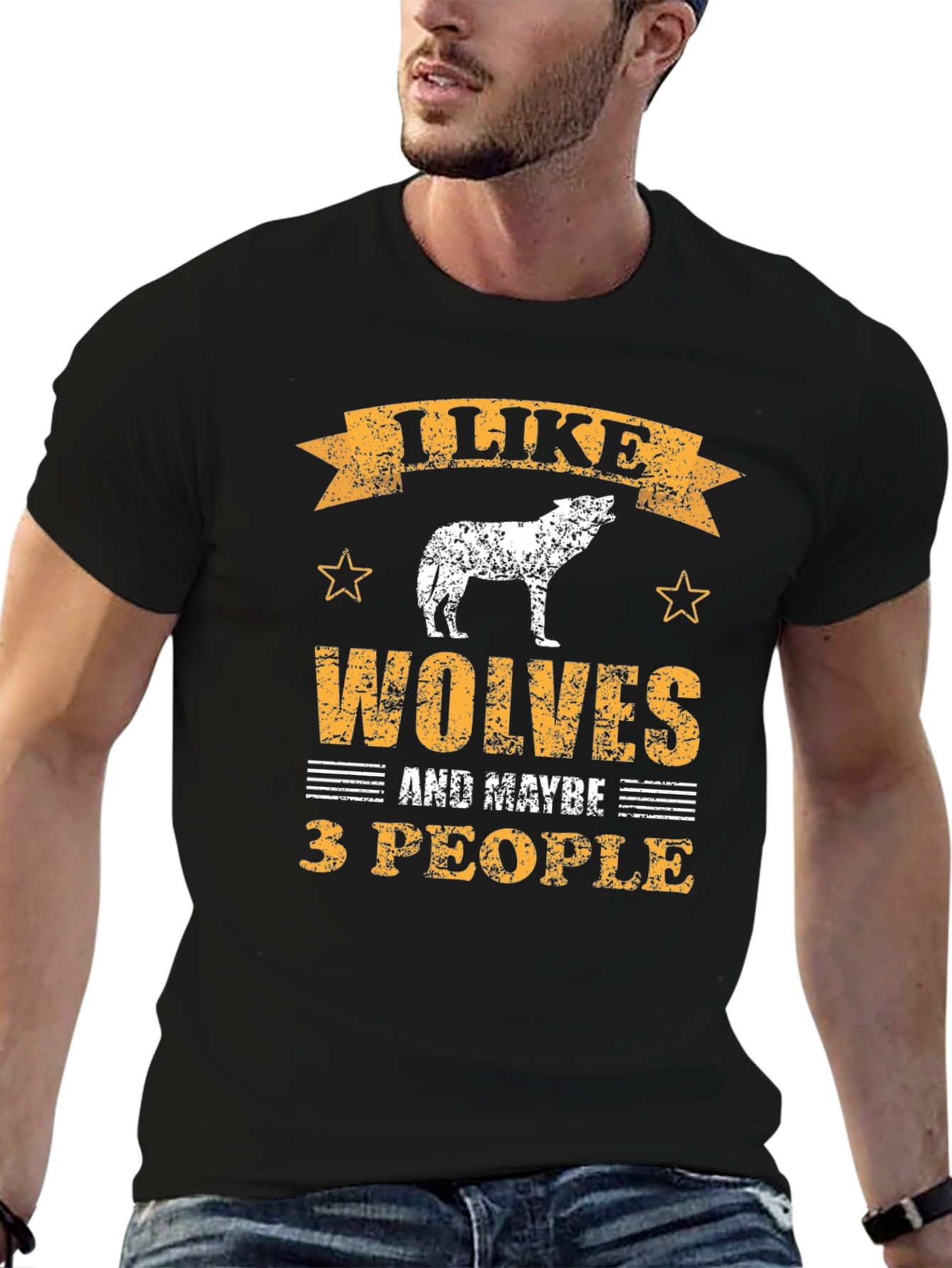 I Like Wolves T-Shirt - Funny Animal Lover Tee