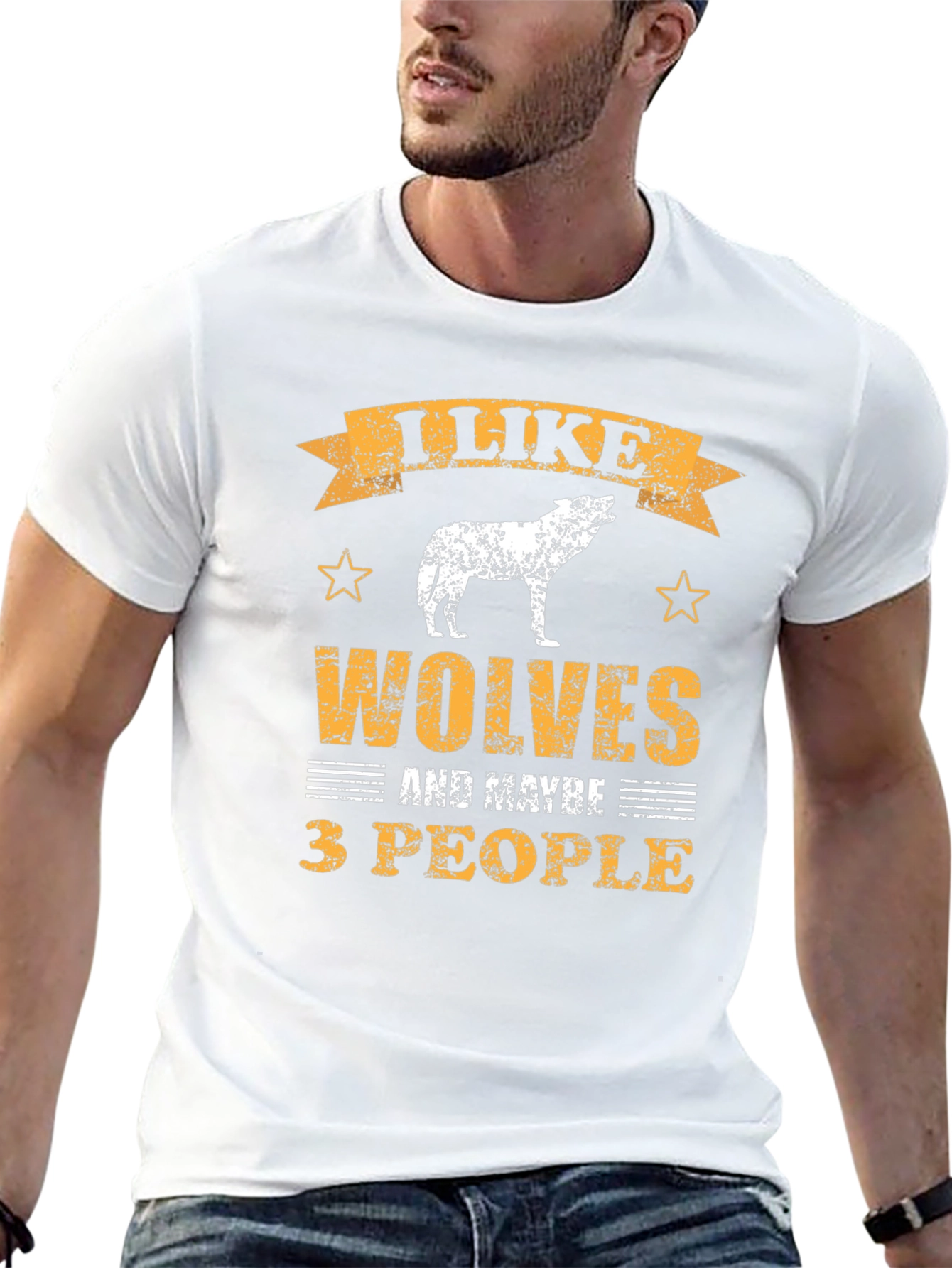 I Like Wolves T-Shirt - Funny Animal Lover Tee
