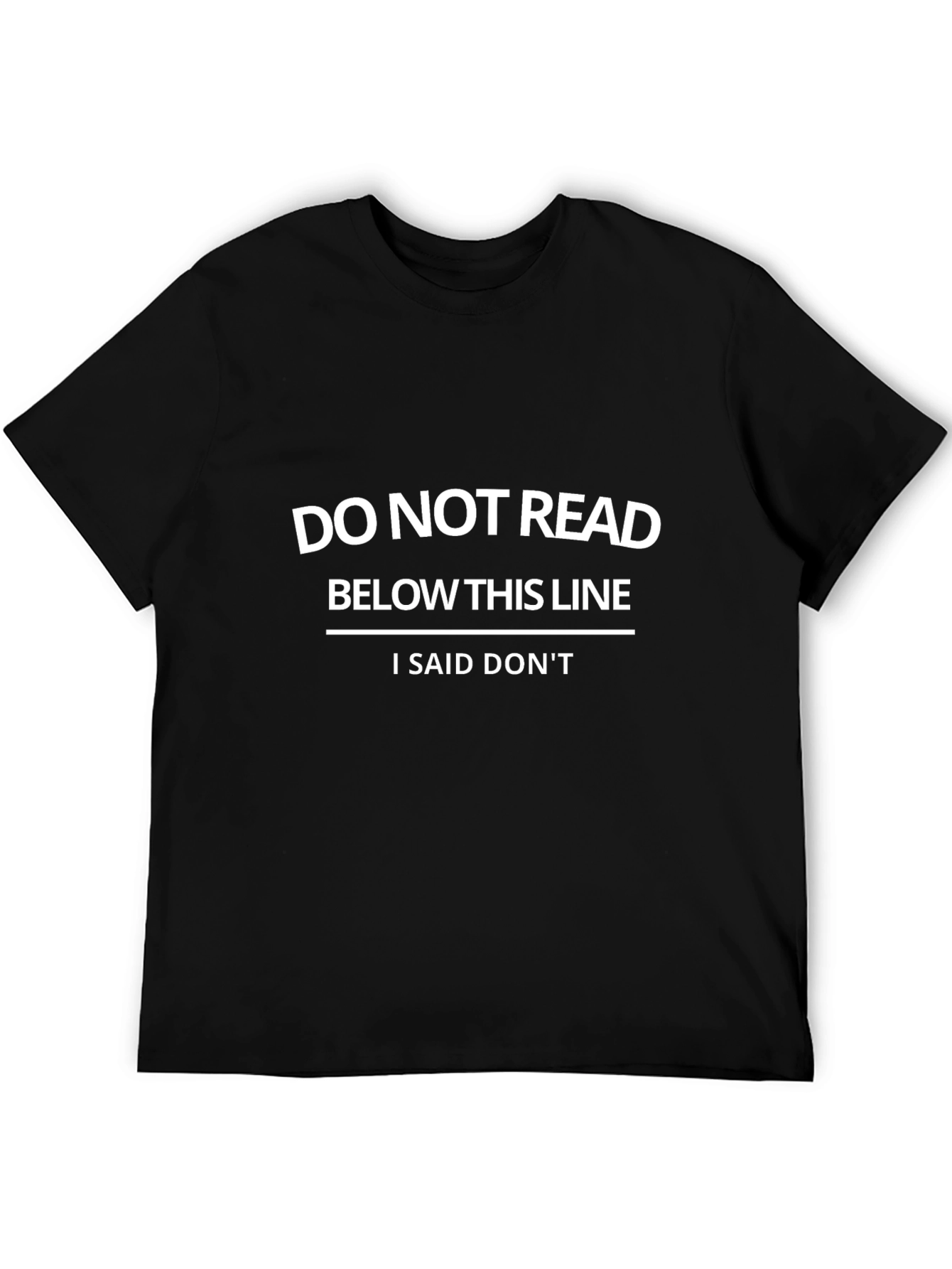 Funny Graphic Tee - Do Not Read