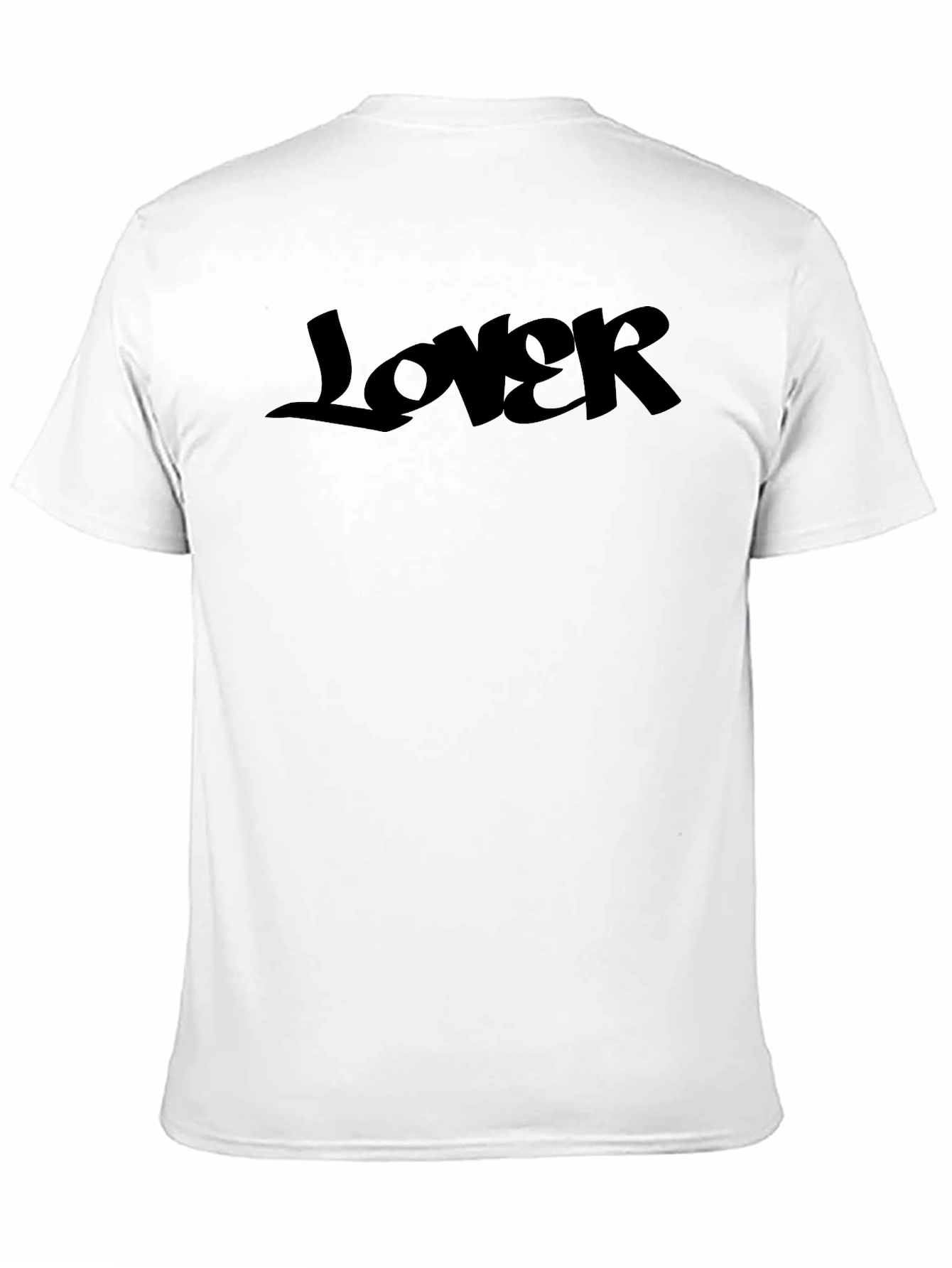 Lover Graphic Print Black T-Shirt