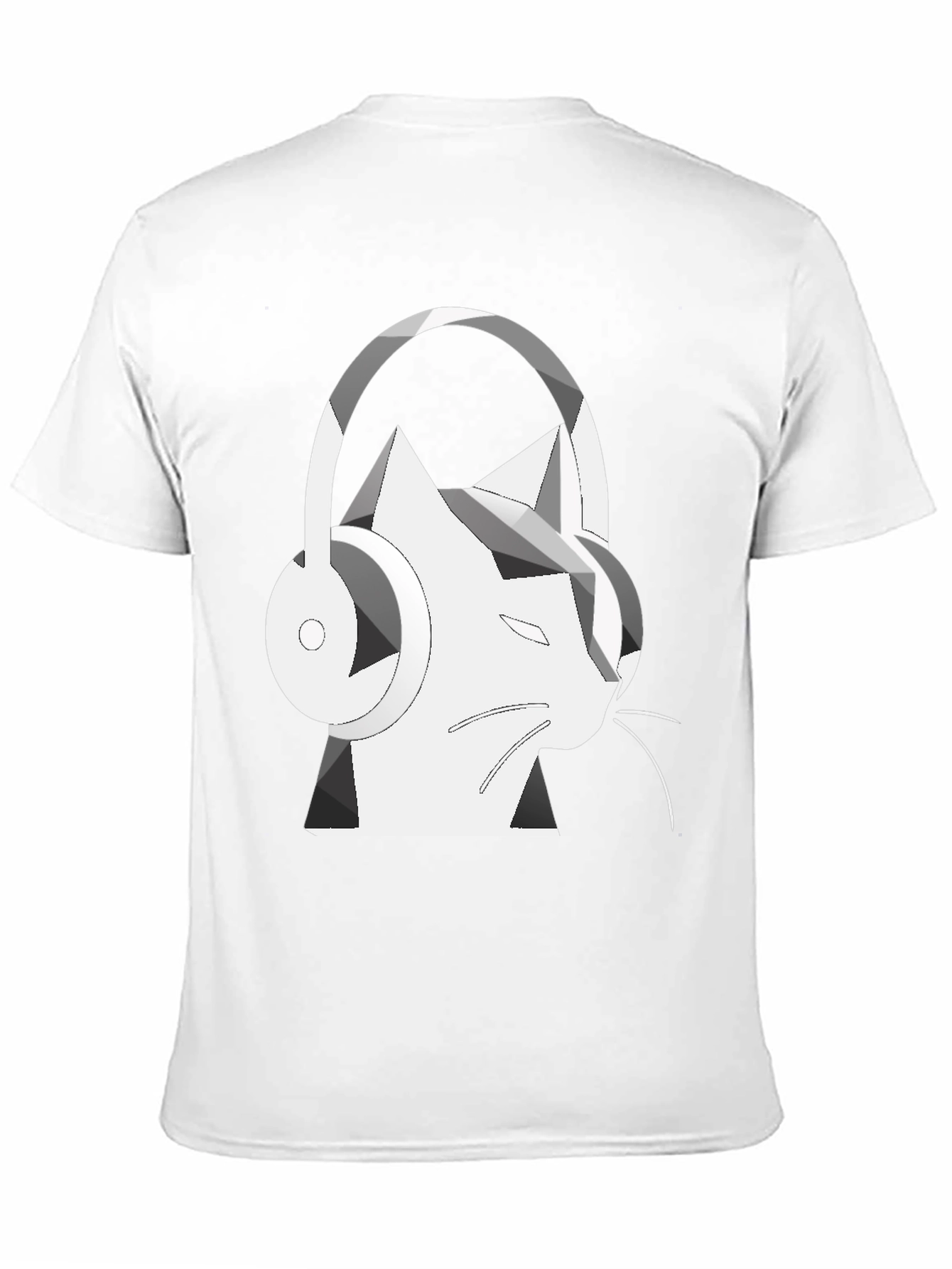 Cat Headphone Graphic T-Shirt