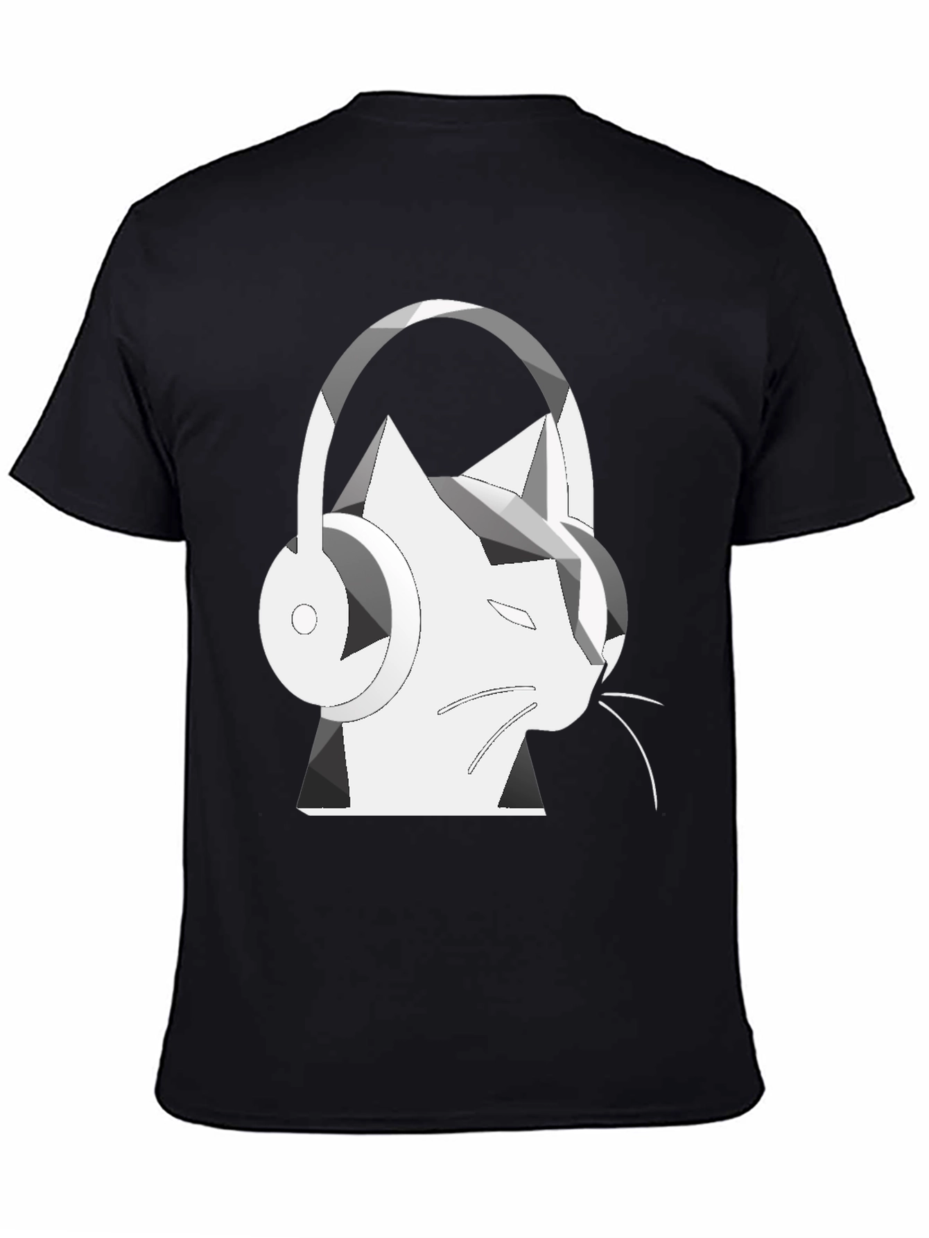 Cat Headphone Graphic T-Shirt