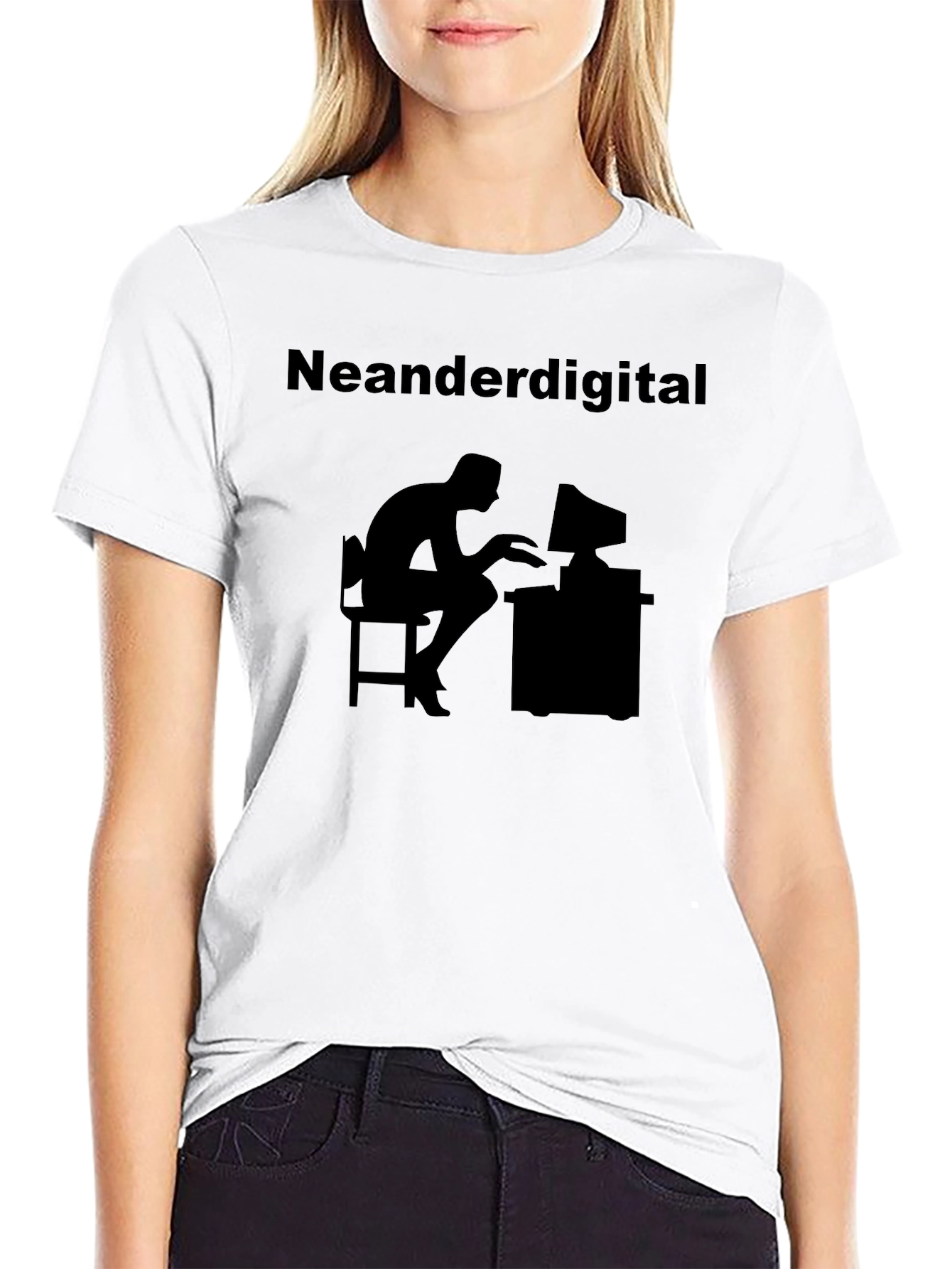 Neanderdigital T-Shirt - Humorous Computer Design