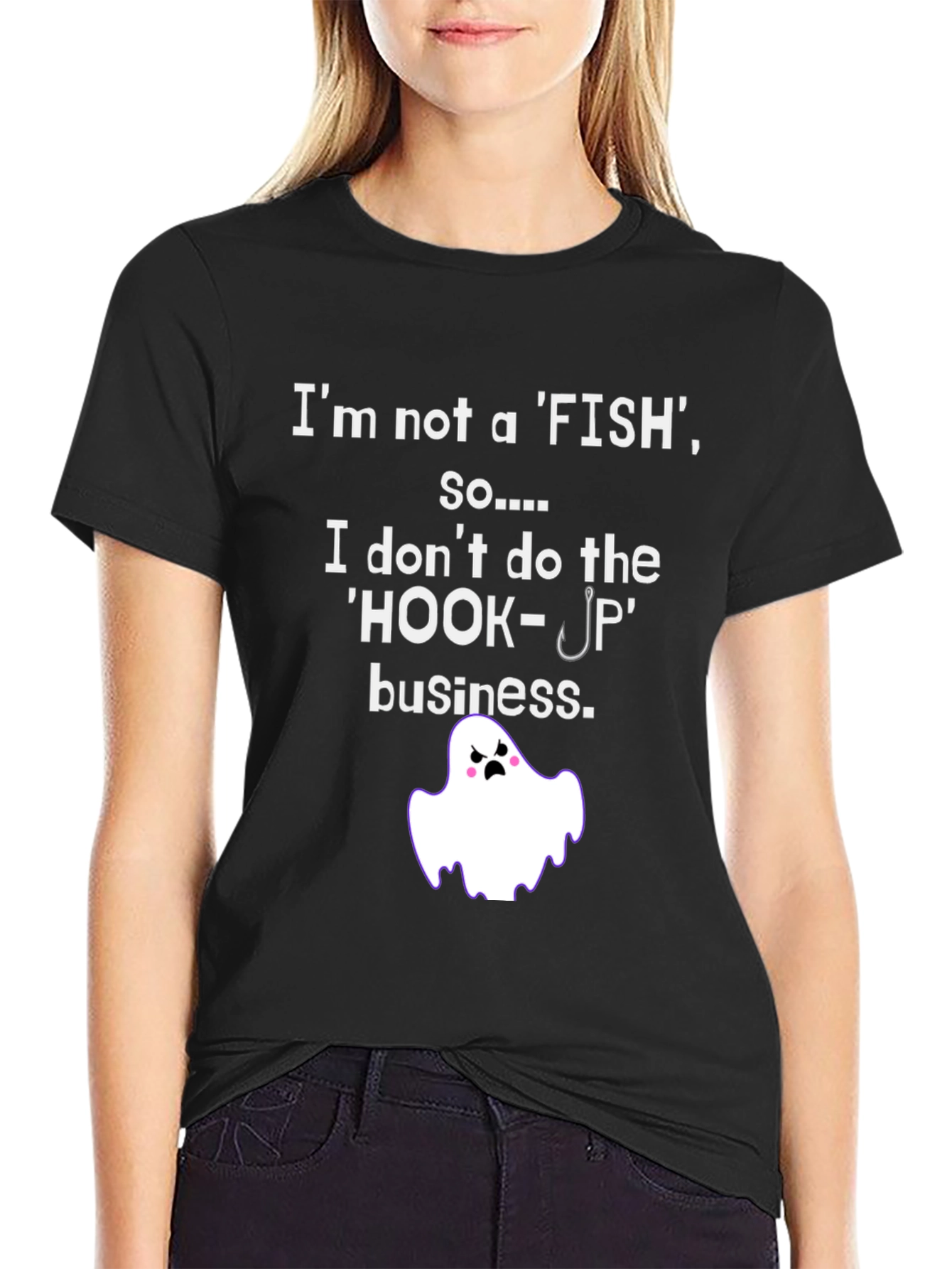 Funny Ghost Not a Fish T-Shirt