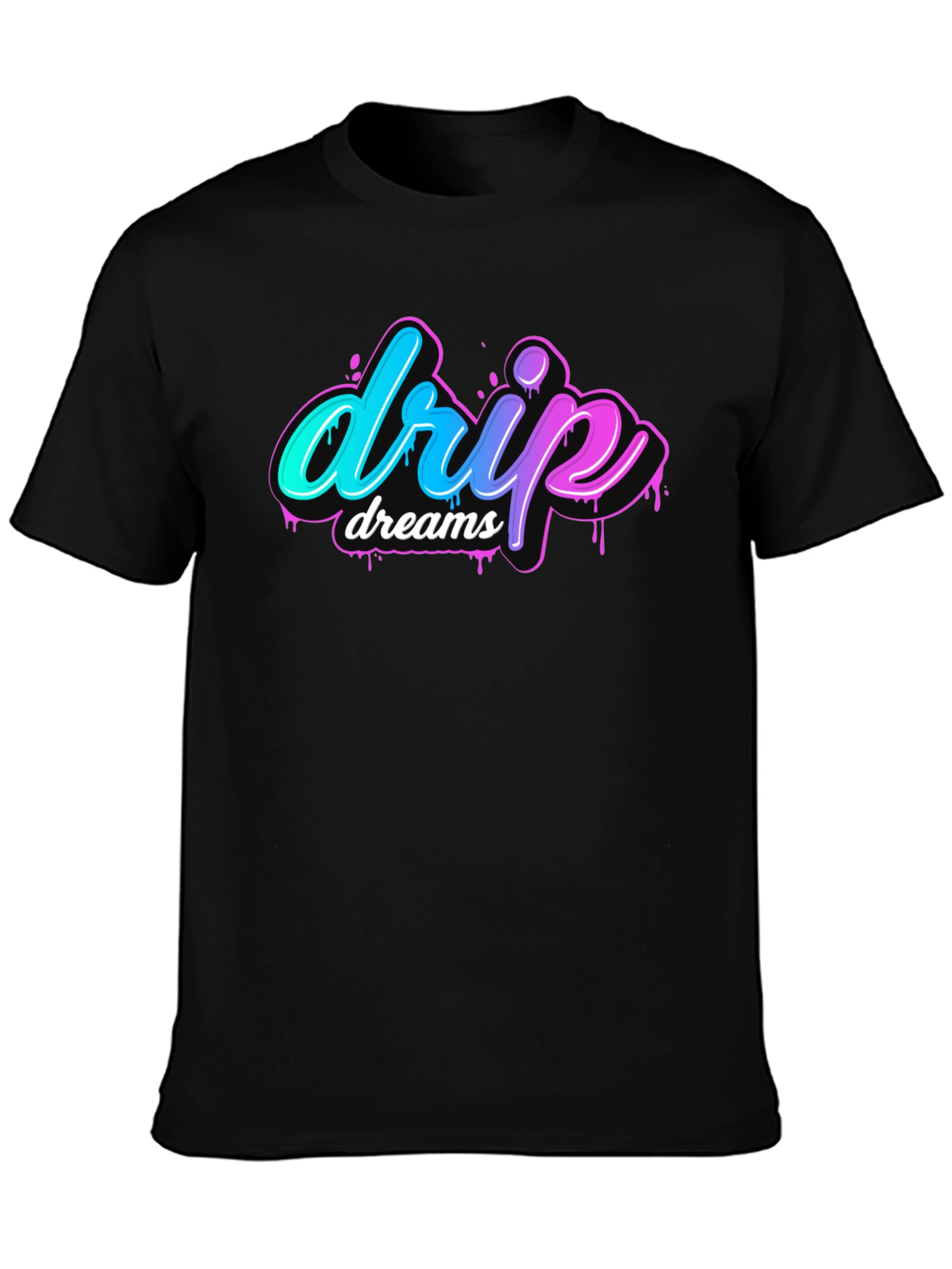 Drip Dreams Black Tee