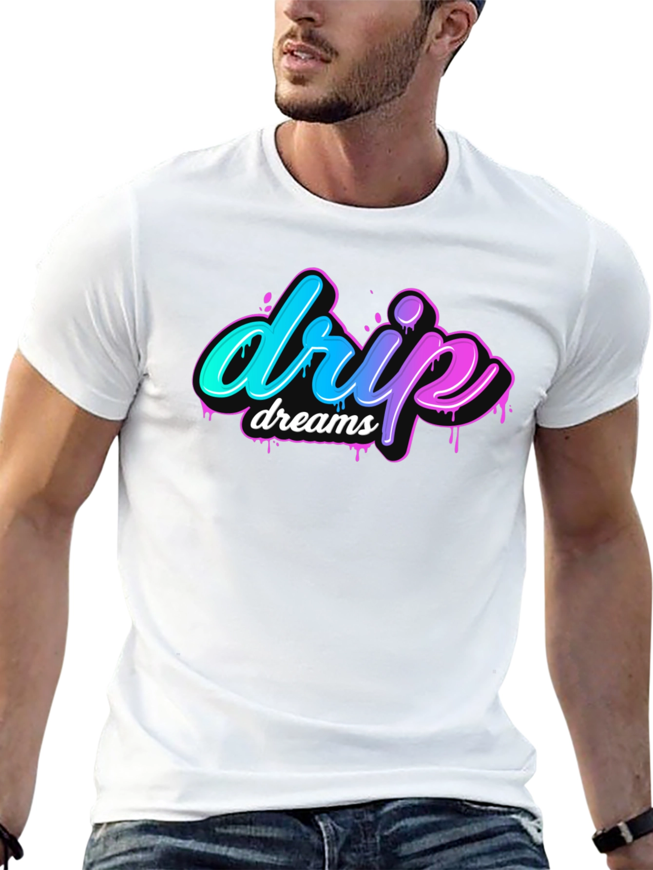 Drip Dreams Black Tee