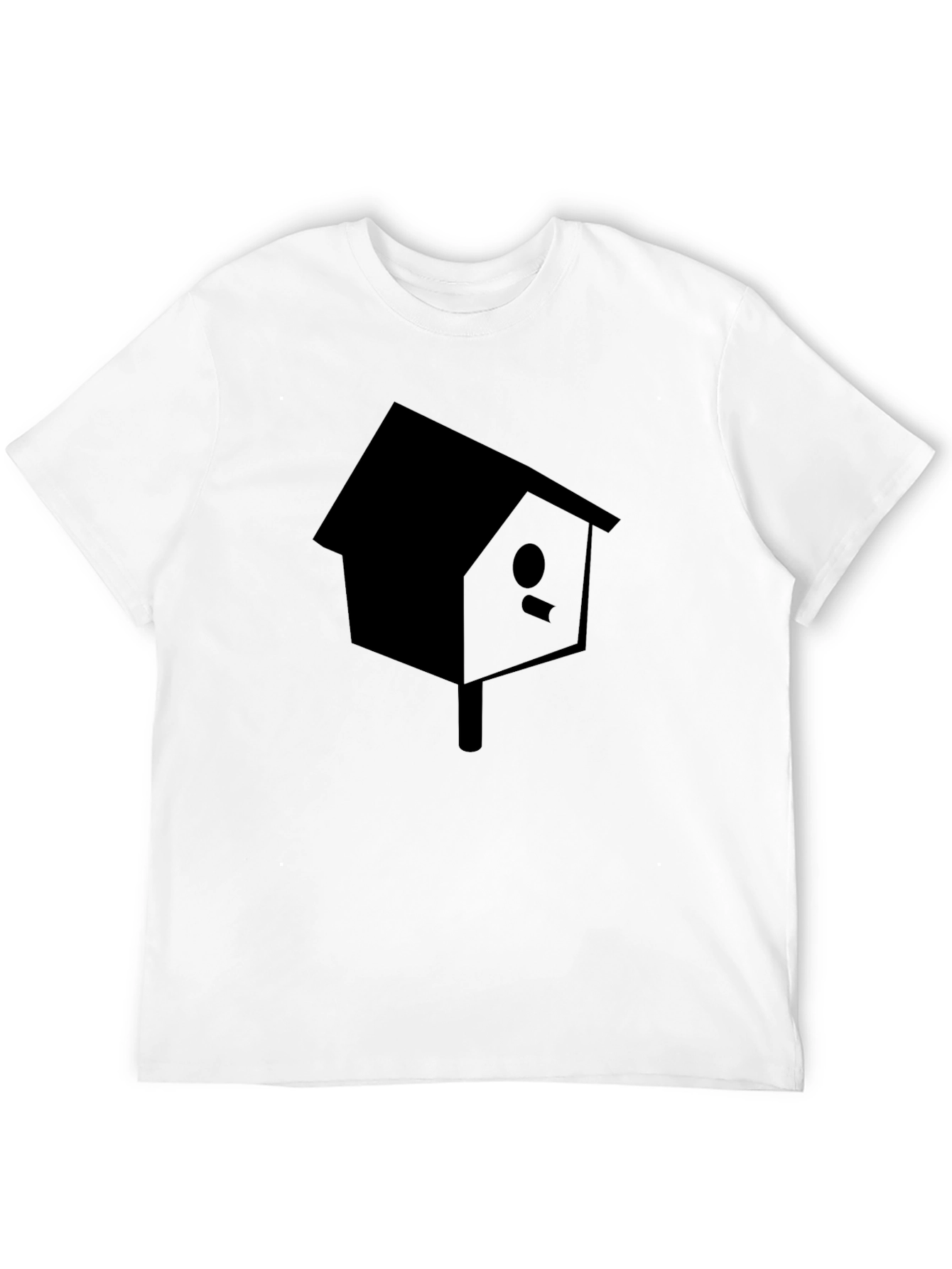 Birdhouse Graphic Tee - Black Cotton Casual T-Shirt
