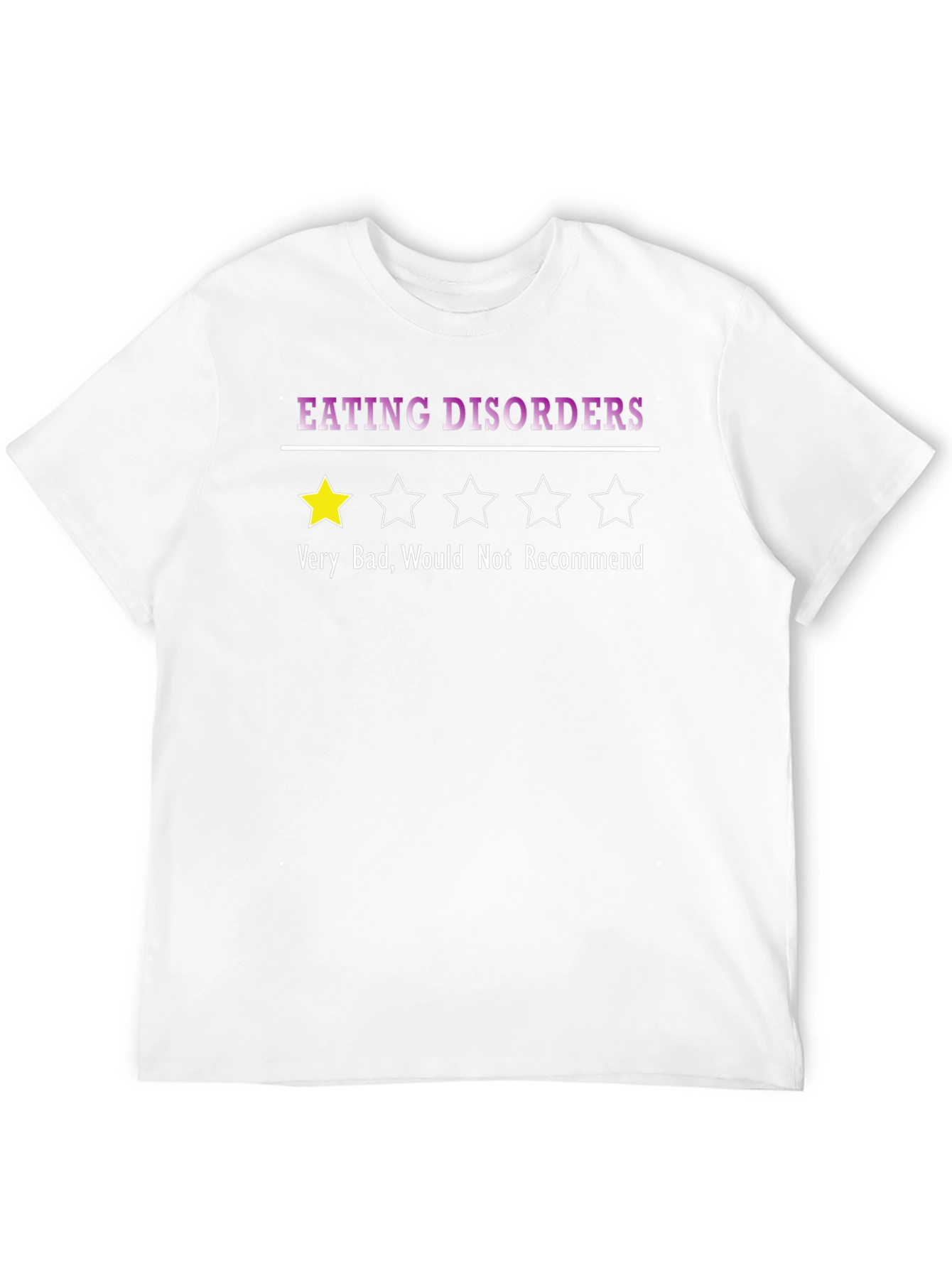 Eating Disorders One-Star Graphic T-Shirt