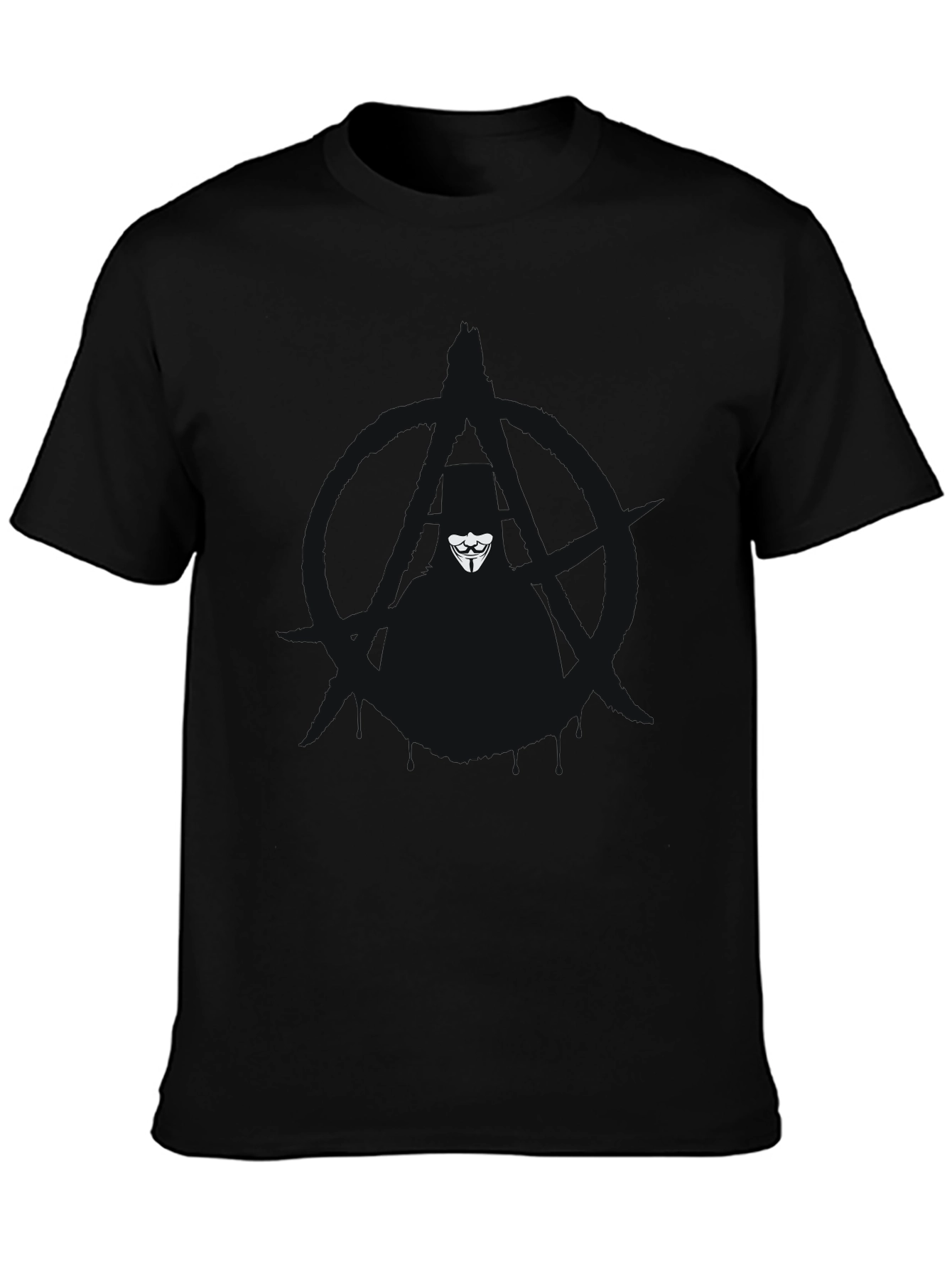 Black Anonymous Mask T-Shirt