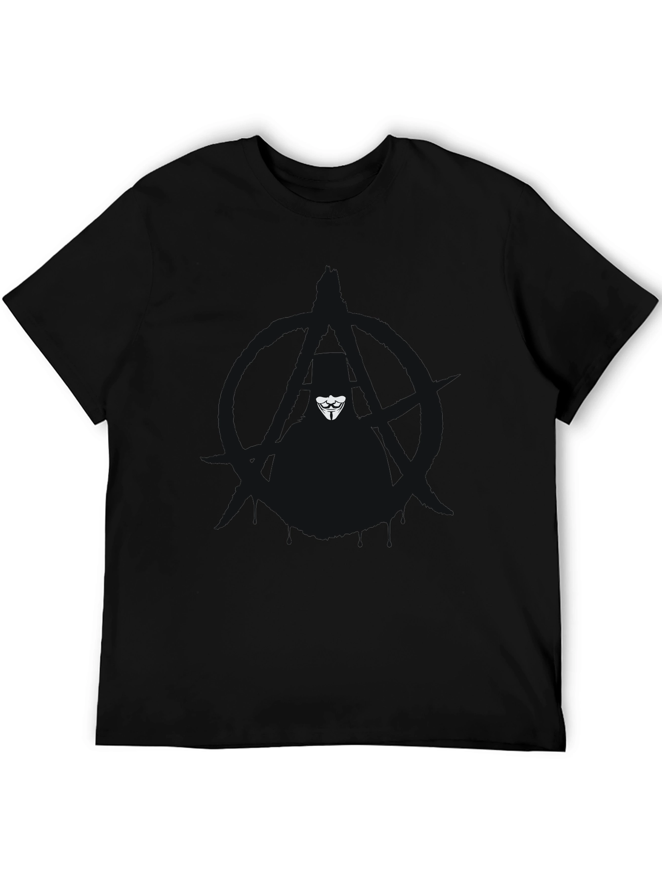 Black Anonymous Mask T-Shirt