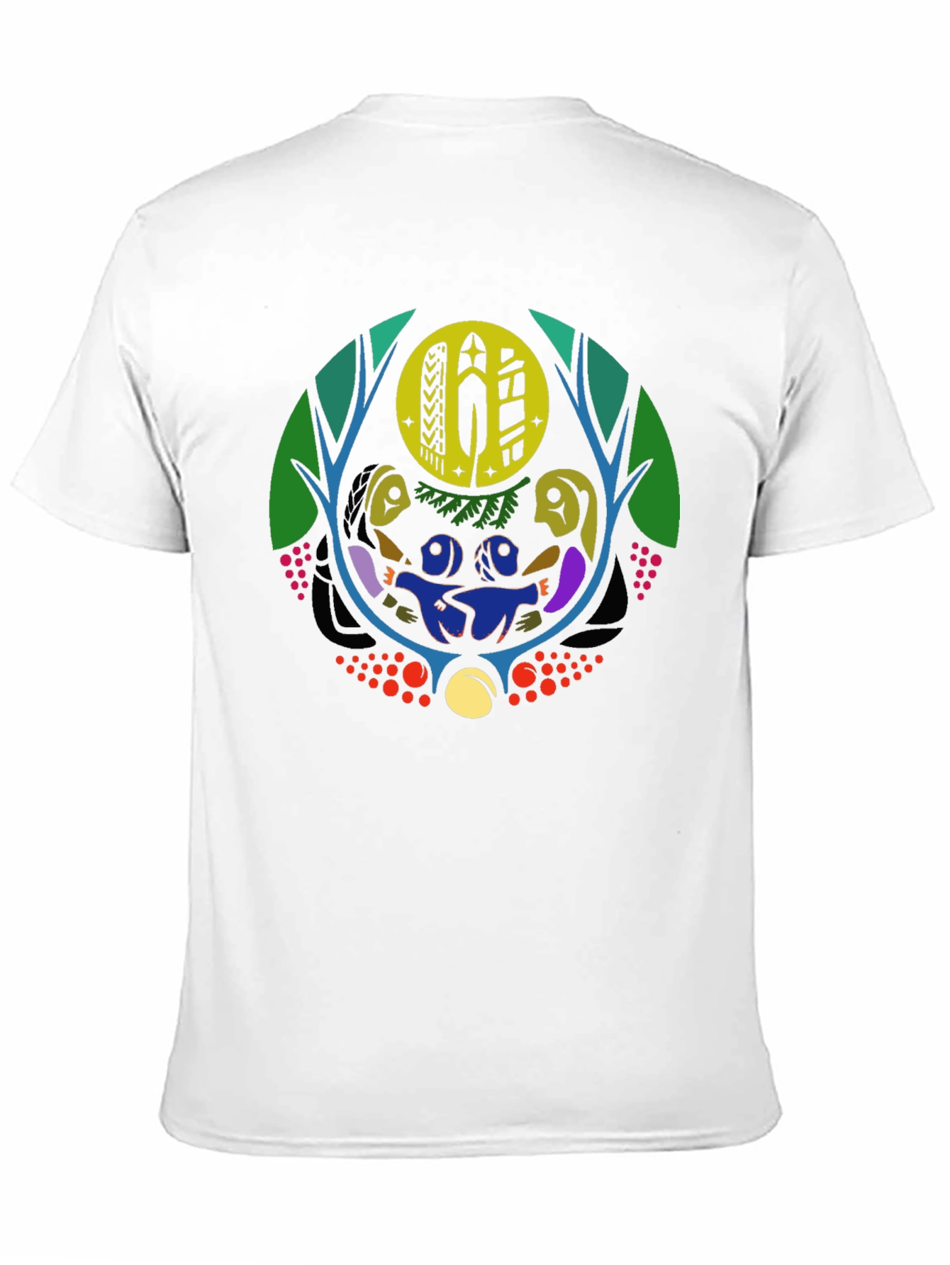 Unique Graphic Print Black Crew Neck T-Shirt