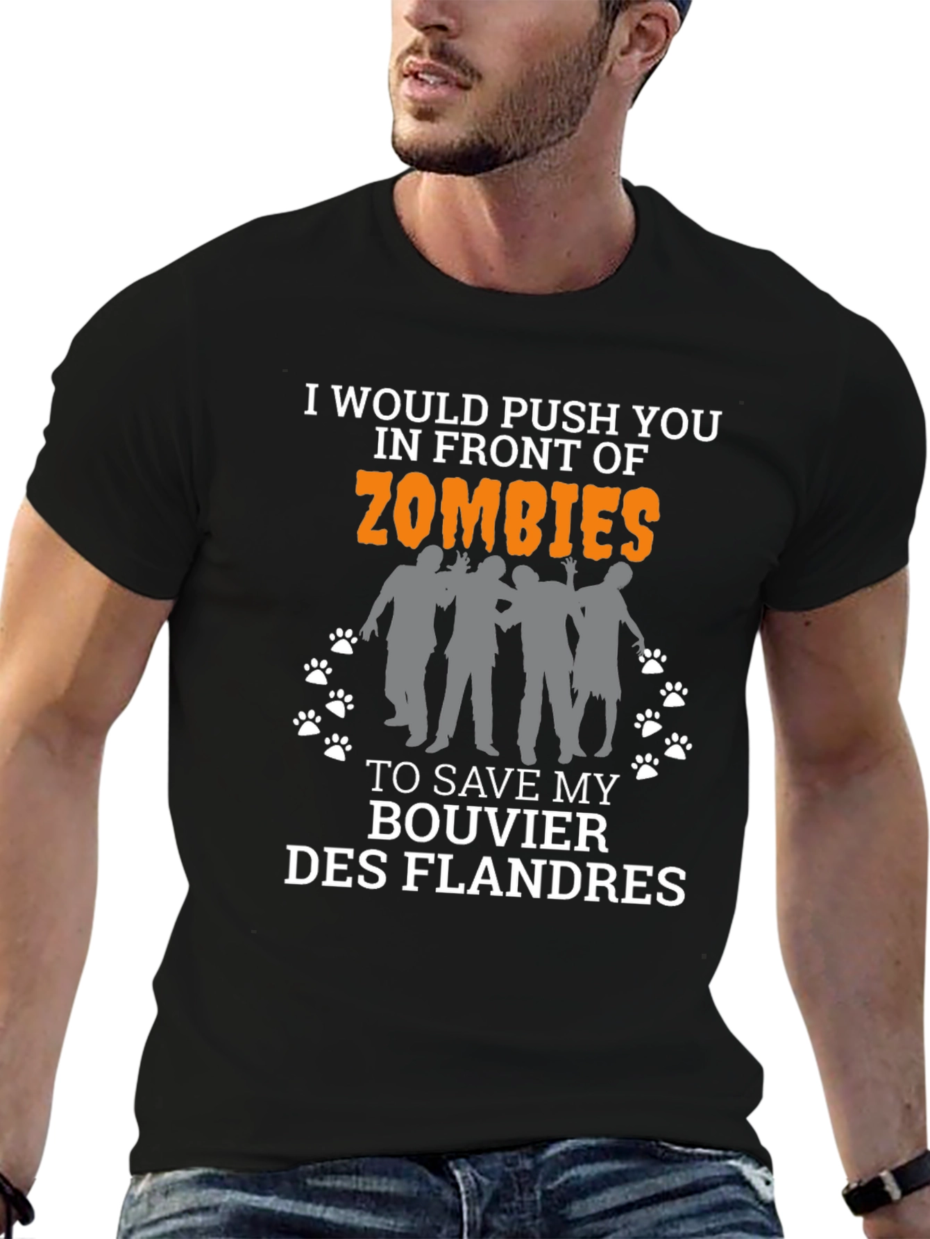 Funny Zombie Bouvier Des Flandres T-Shirt