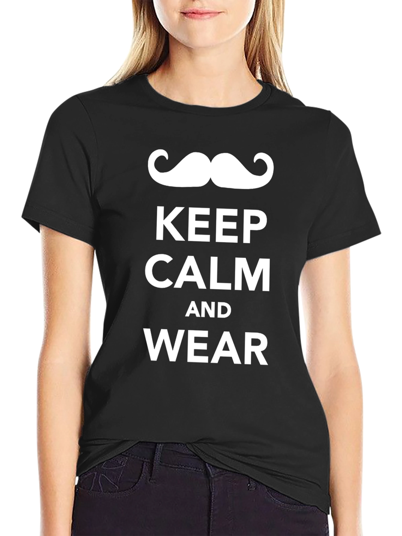 Keep Calm and Wear a Moustache T-Shirt