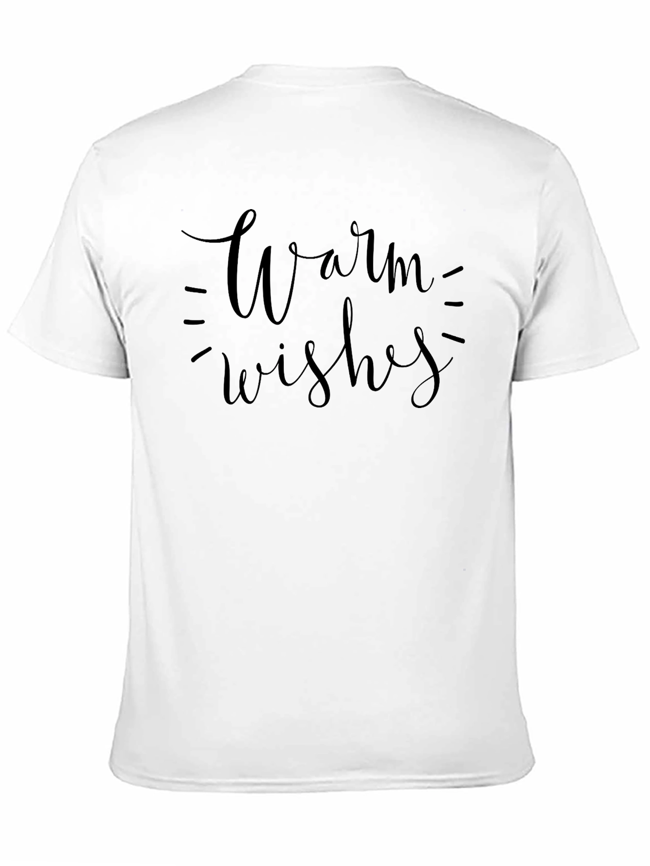 Warm Wishes Graphic Tee - Black Holiday Shirt