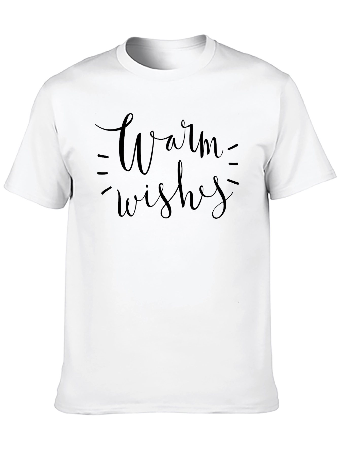 Warm Wishes Graphic Tee - Black Holiday Shirt