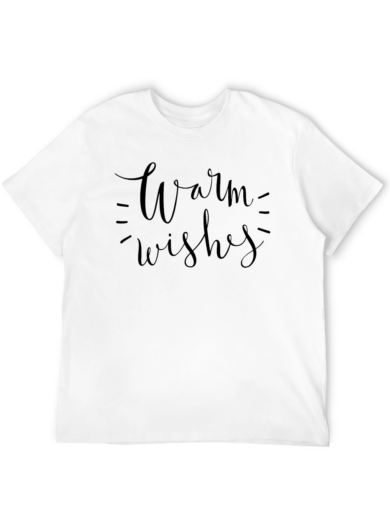 Warm Wishes Graphic Tee - Black Holiday Shirt