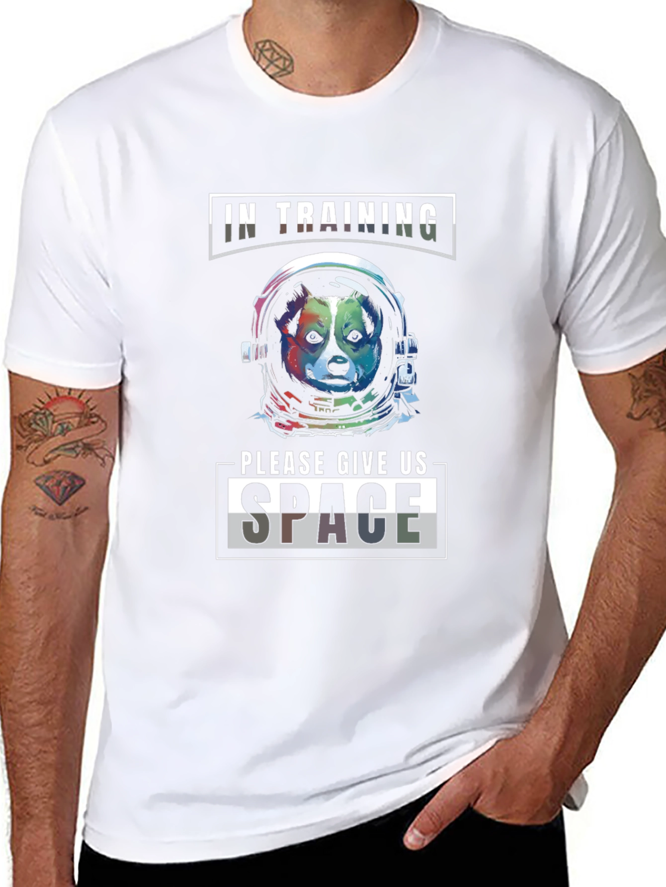 Space Dog T-Shirt: In Training Give Us Space!