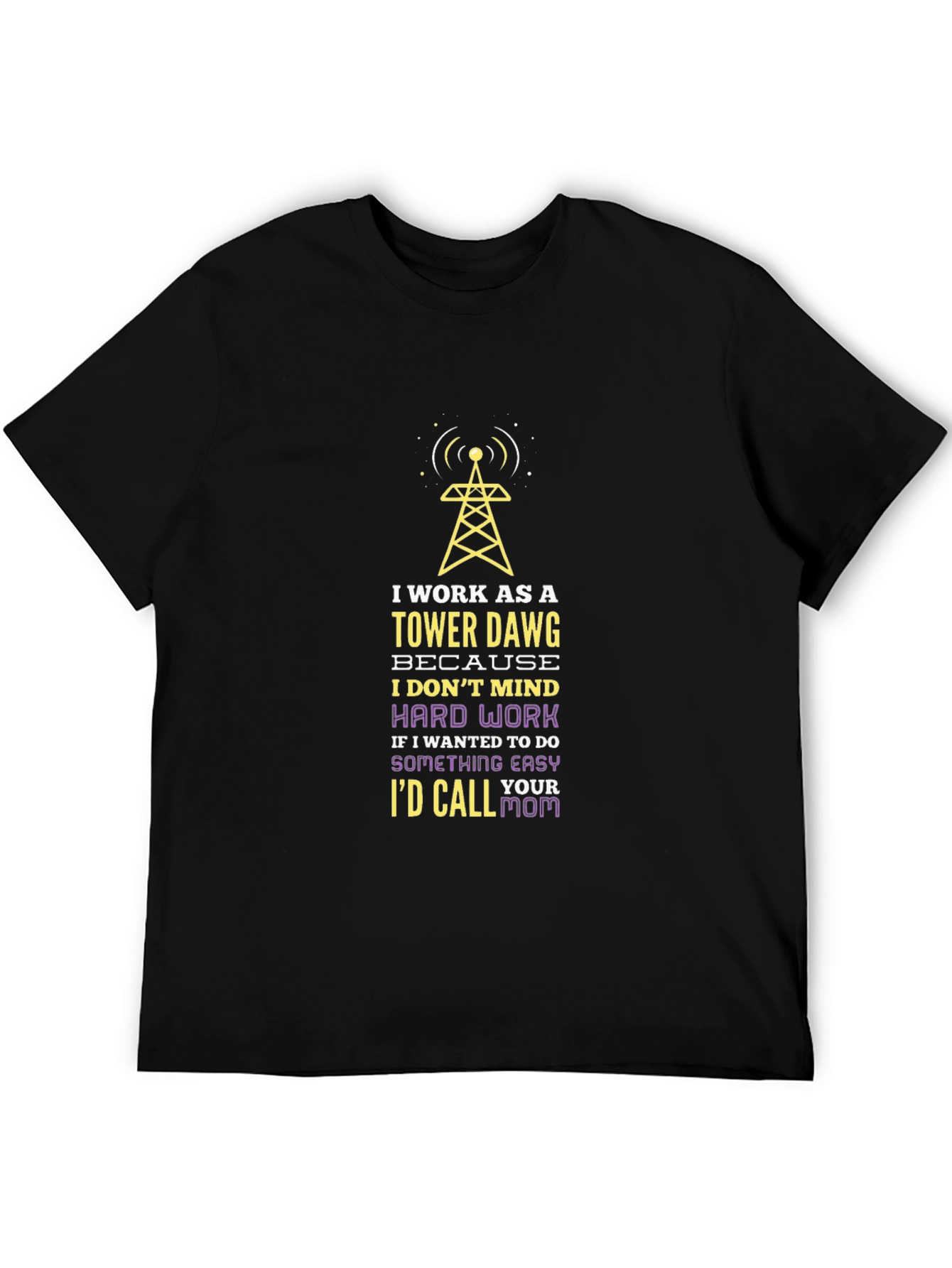 Tower Dawg Graphic Tee - Funny Work Shirt