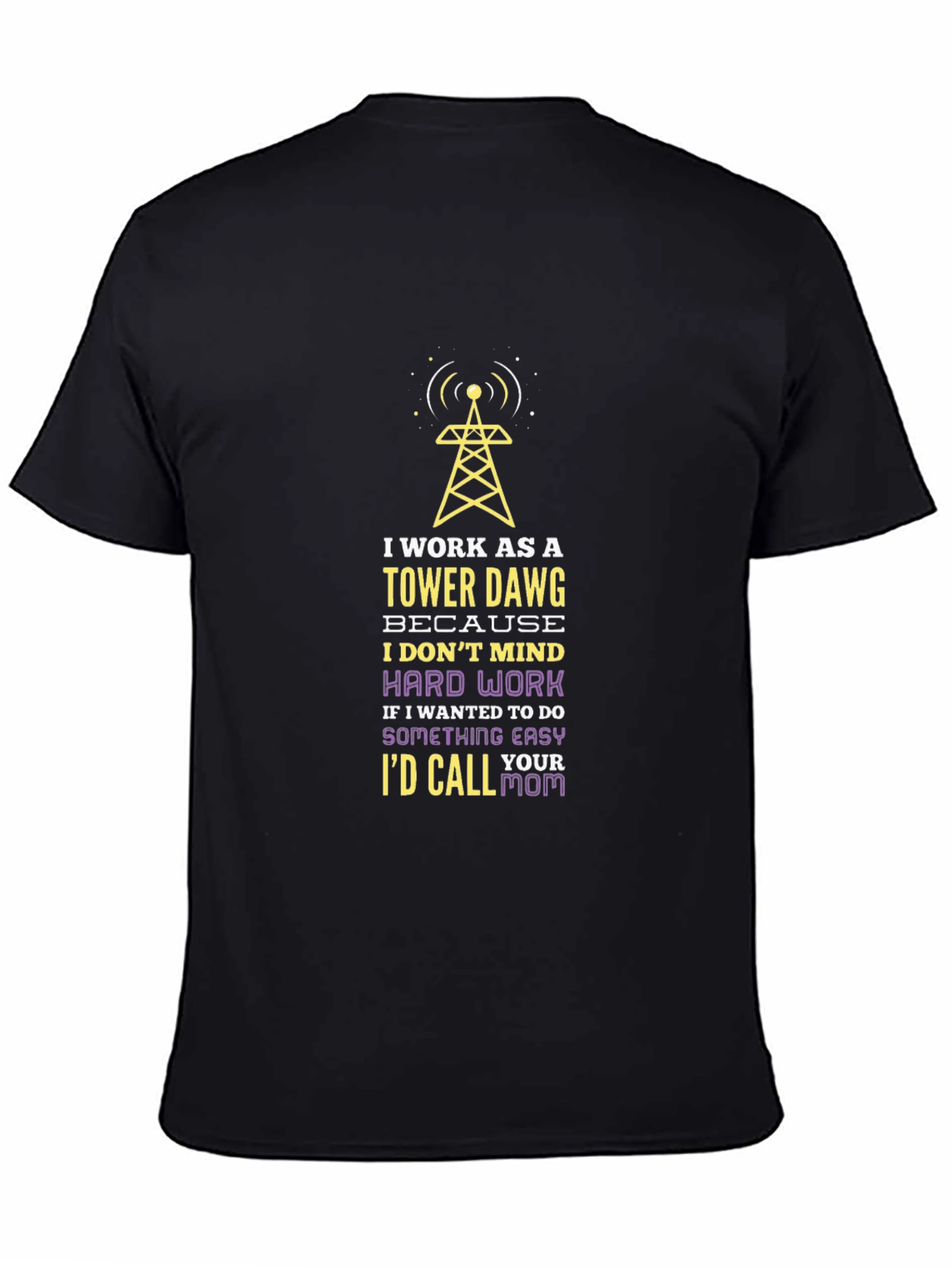 Tower Dawg Graphic Tee - Funny Work Shirt