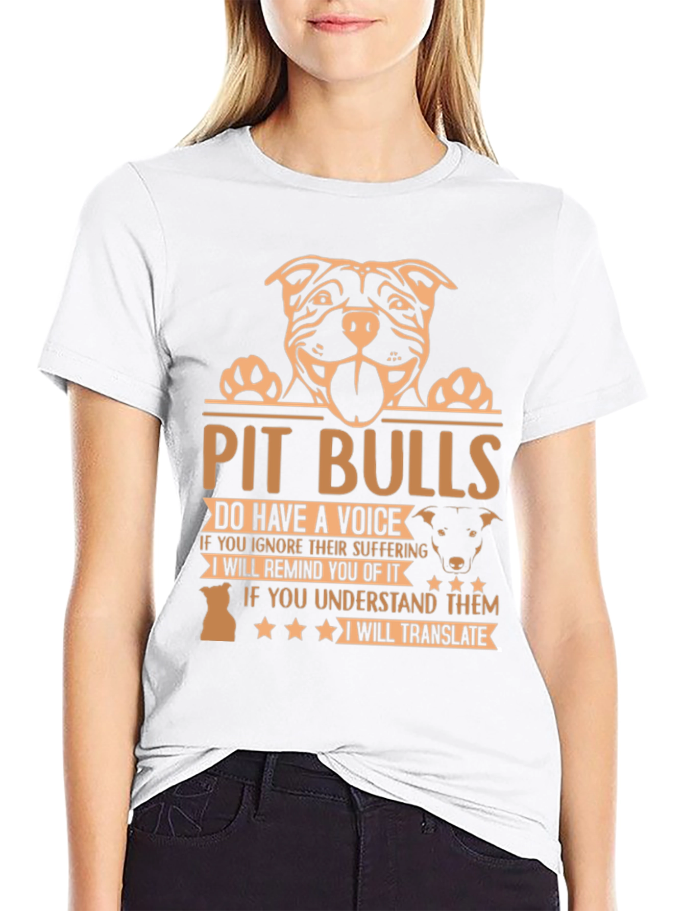 Pitbulls Do Have a Voice Graphic T-Shirt