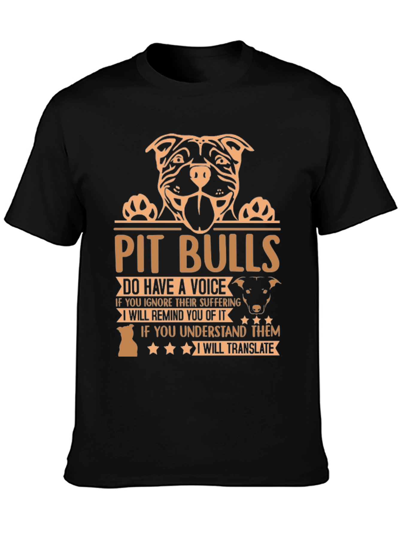Pitbulls Do Have a Voice Graphic T-Shirt