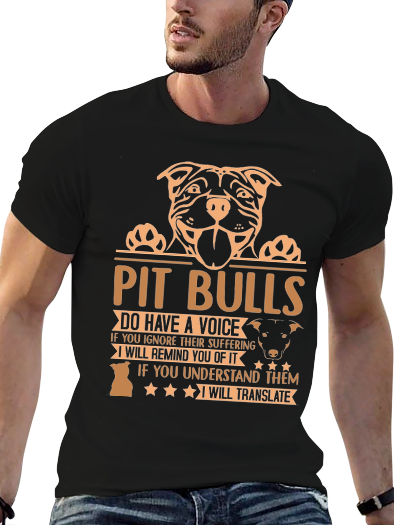 Pitbulls Do Have a Voice Graphic T-Shirt