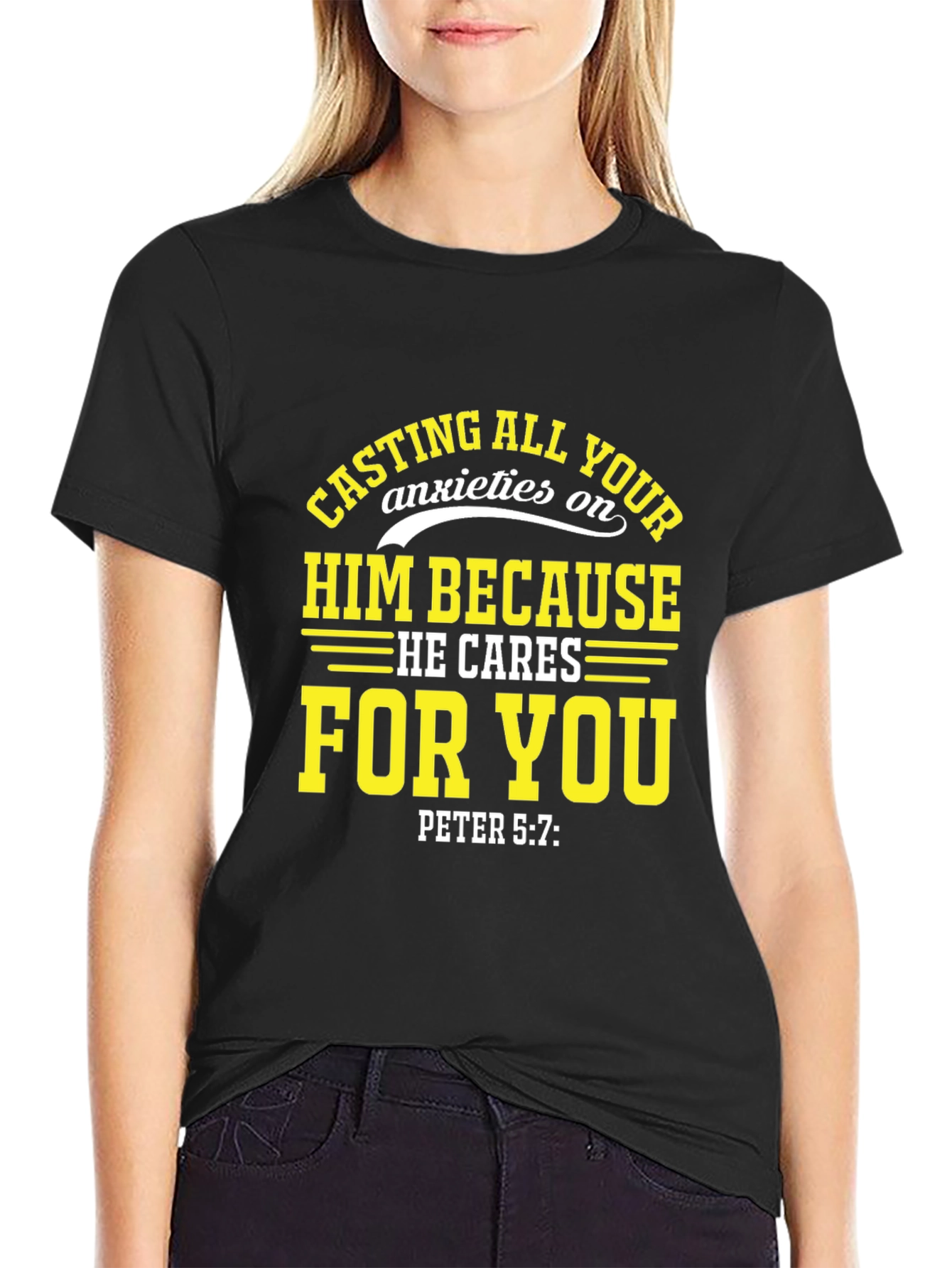 Faith-Inspired T-Shirt: Cast Your Anxieties on Him