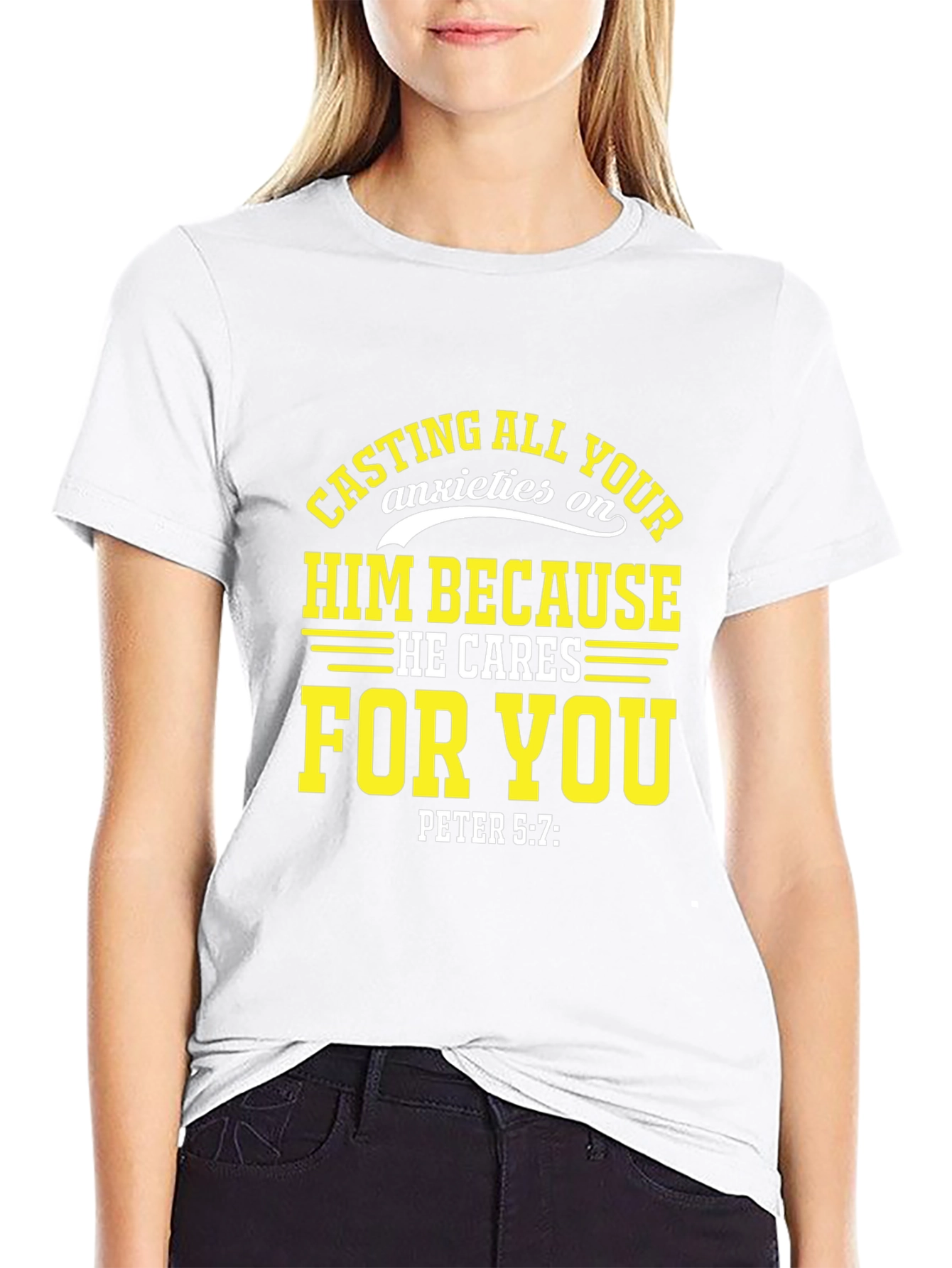 Faith-Inspired T-Shirt: Cast Your Anxieties on Him