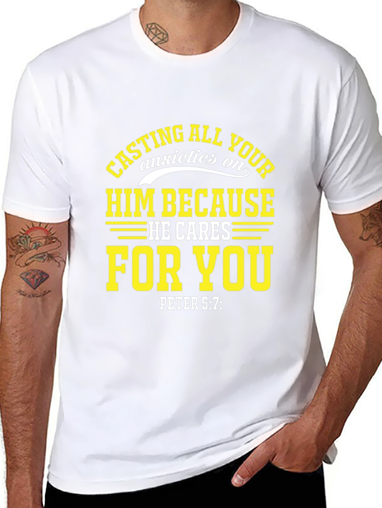 Faith-Inspired T-Shirt: Cast Your Anxieties on Him