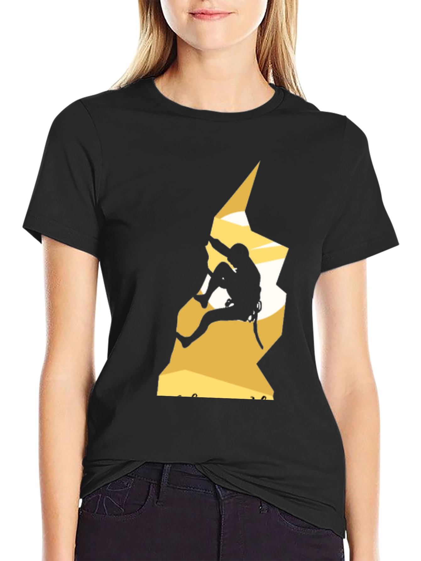 Climbing Graphic T-Shirt - Black