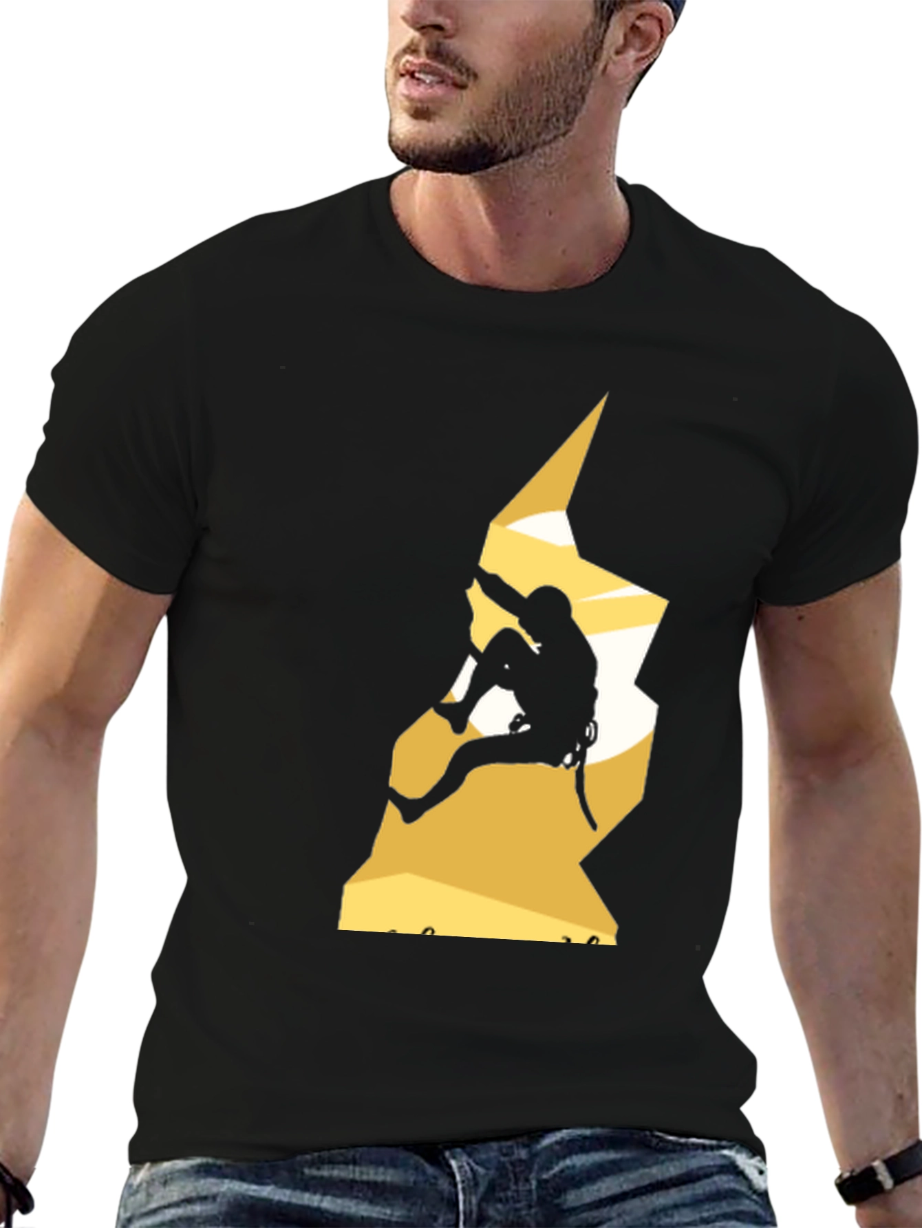 Climbing Graphic T-Shirt - Black