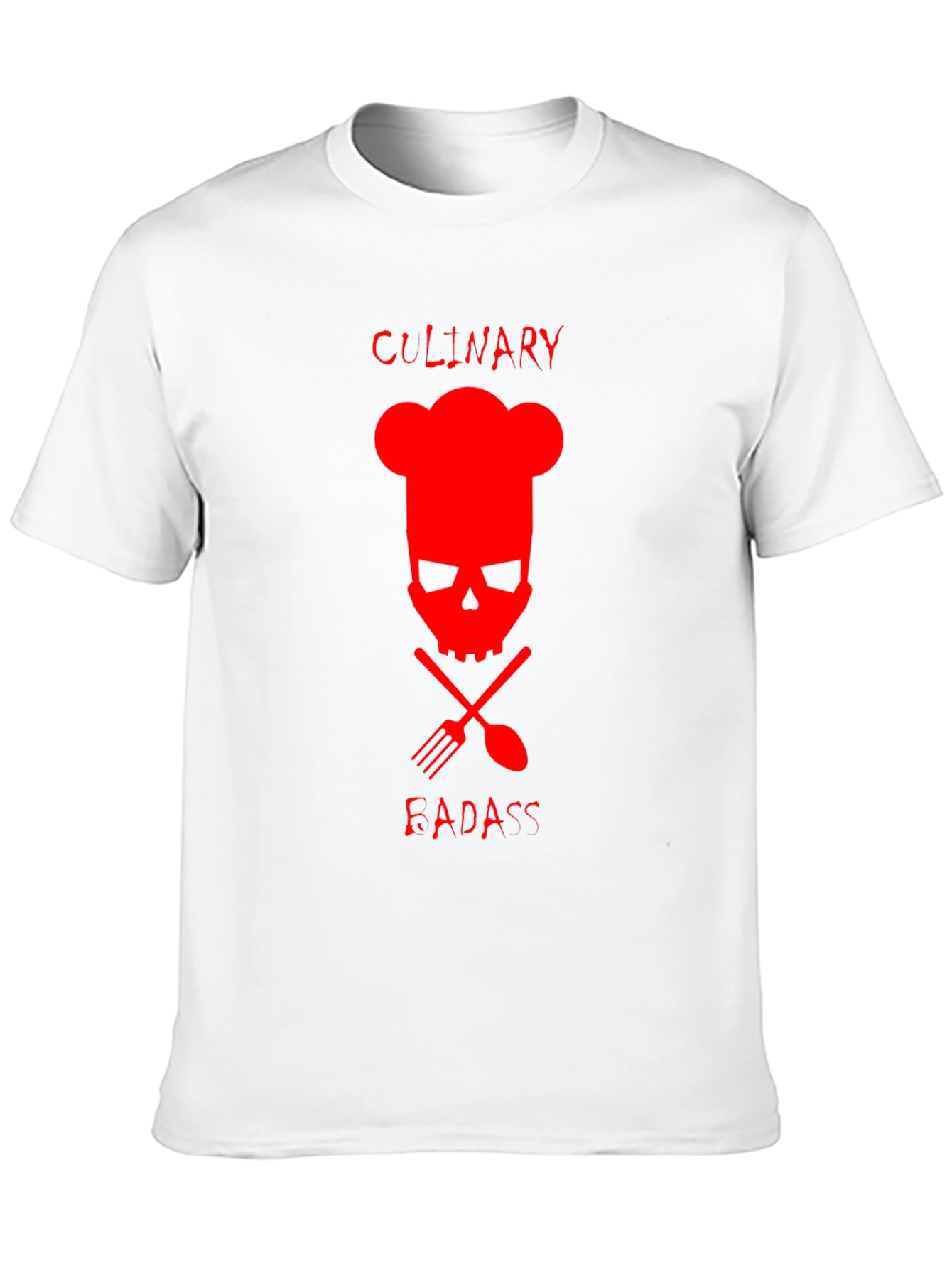 Culinary Badass Graphic Tee - Chef Skull T-Shirt