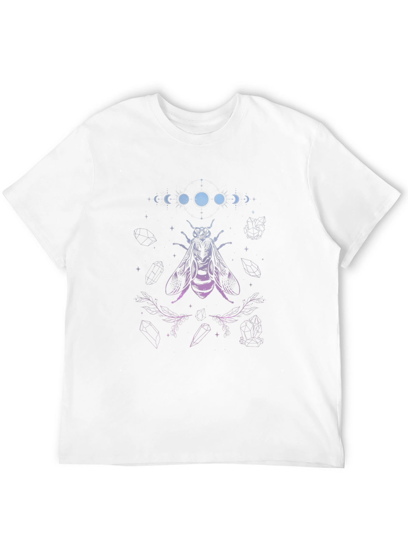 Mystic Bee Graphic Tee - Black Cotton T-Shirt
