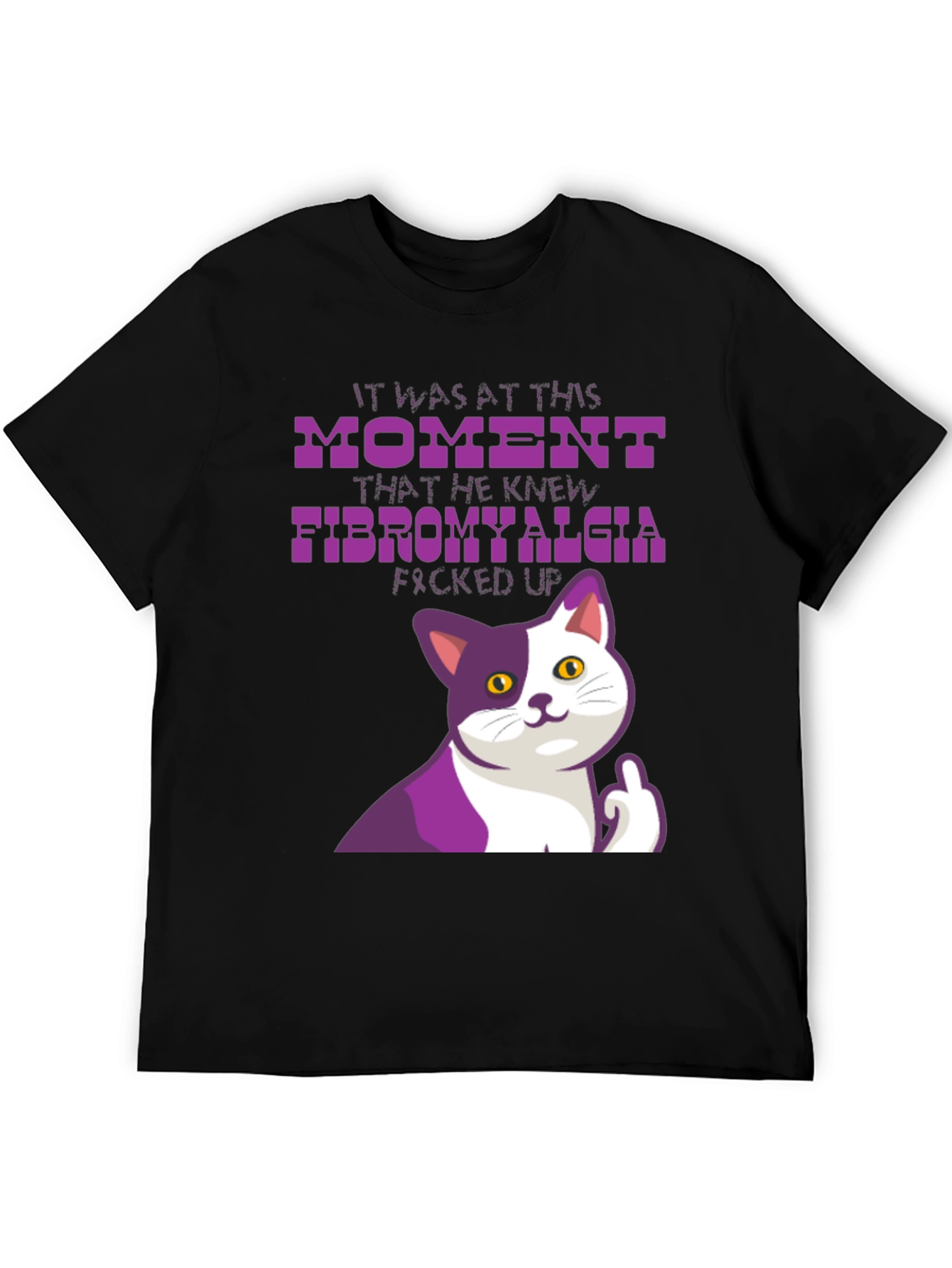 Funny Fibromyalgia Cat T-Shirt