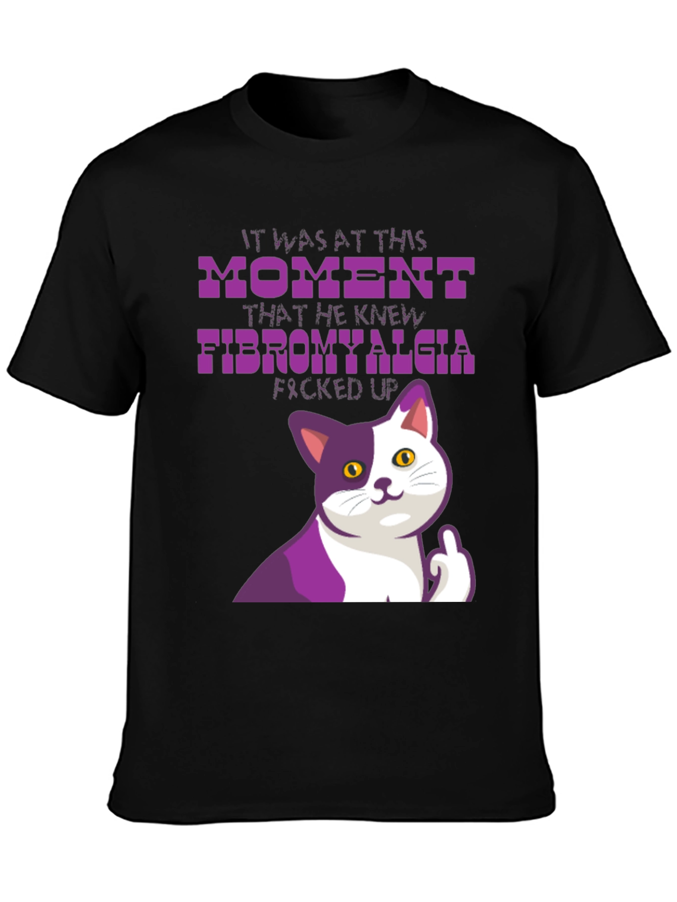 Funny Fibromyalgia Cat T-Shirt