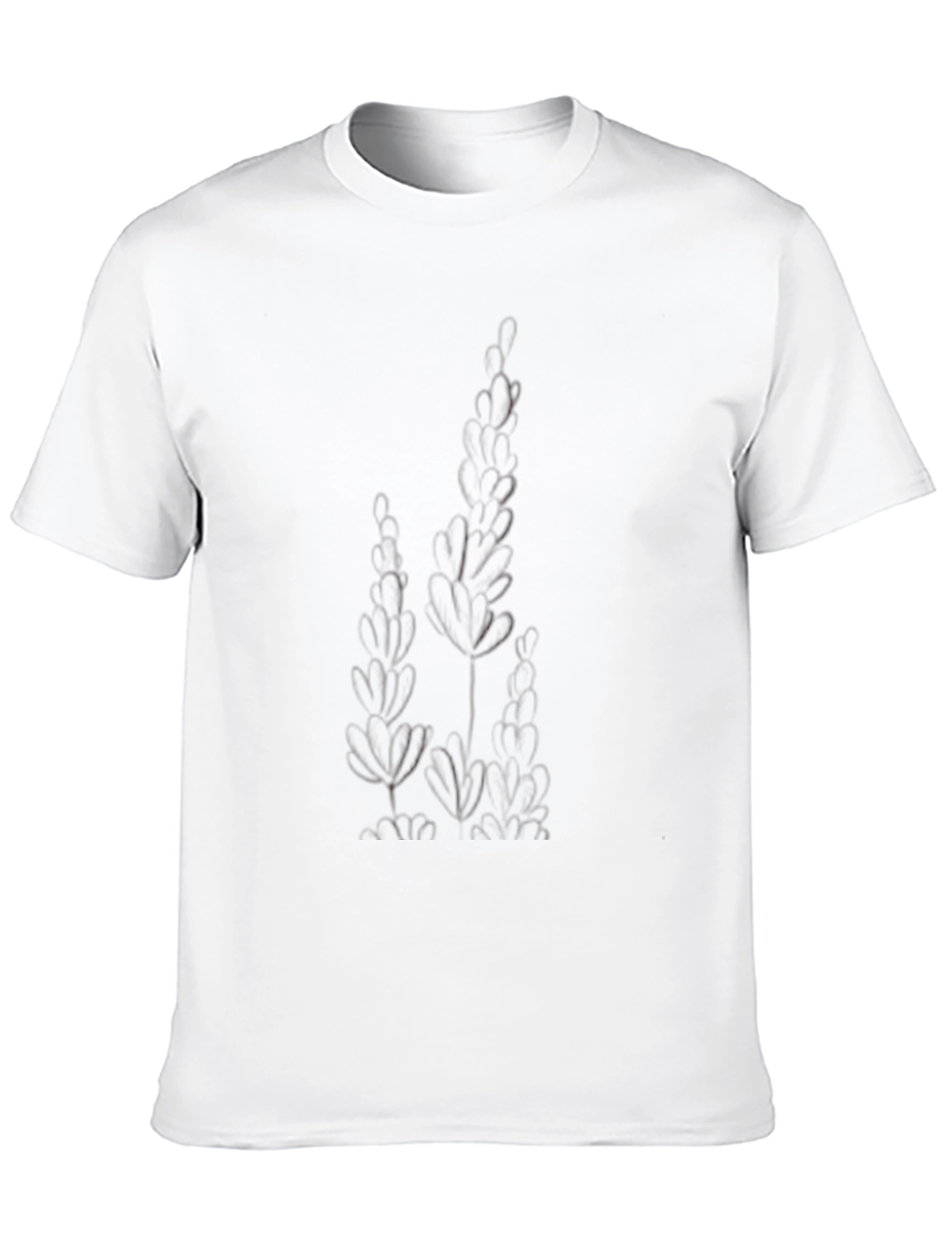 Mens Black Graphic Tee - Subtle Design
