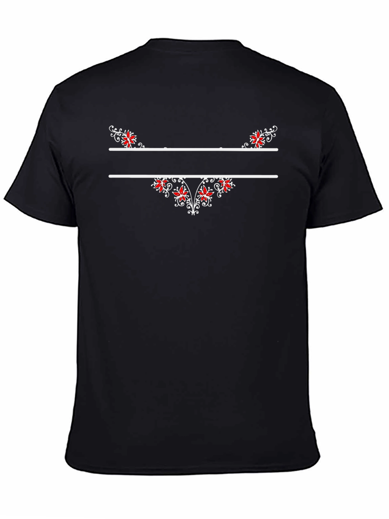Floral Accent T-Shirt - Personalized Design