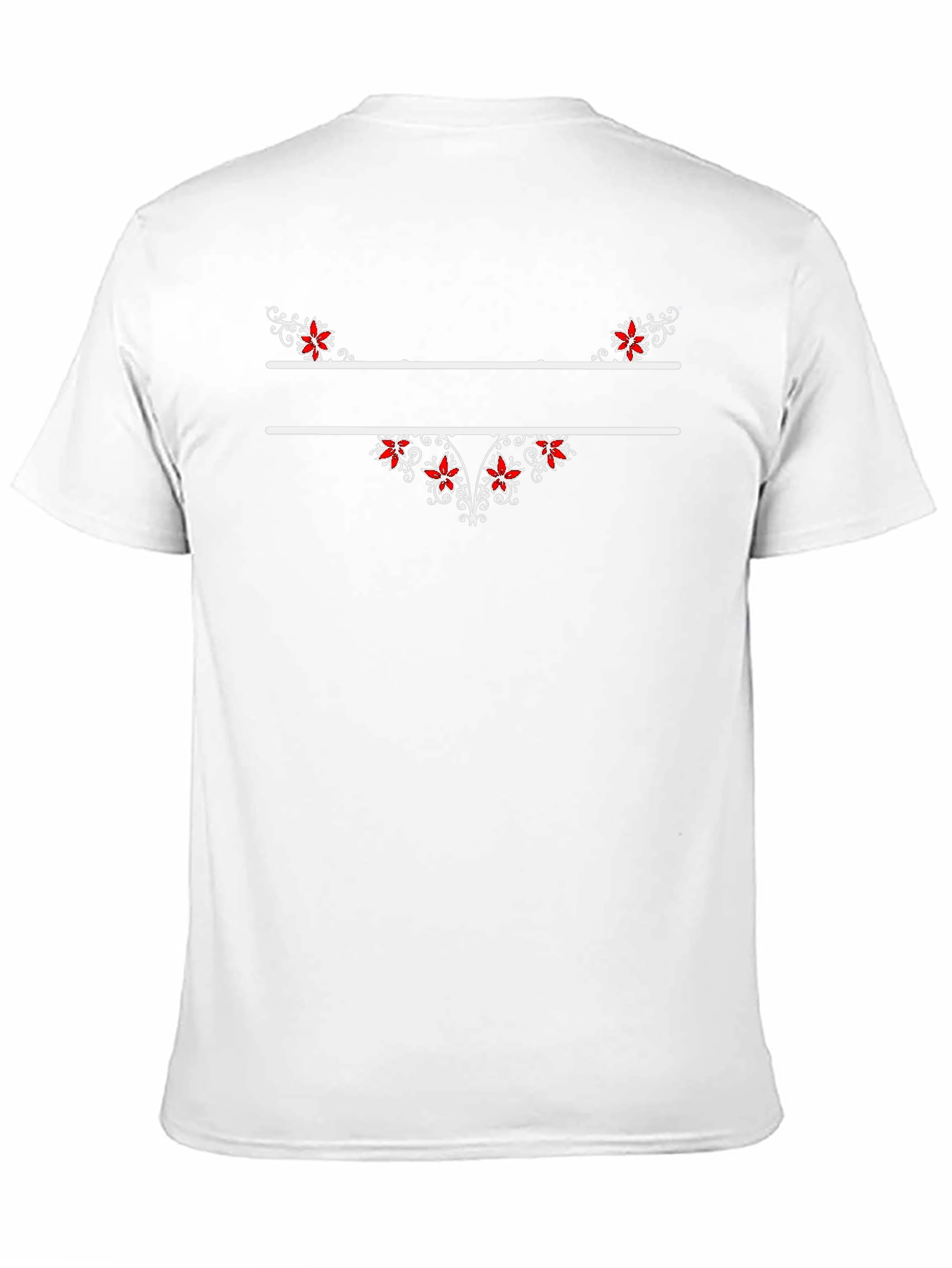 Floral Accent T-Shirt - Personalized Design