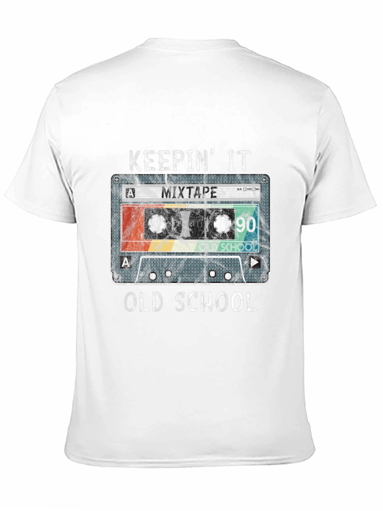 Keepin It Old School 90s Mixtape Cassette T-Shirt