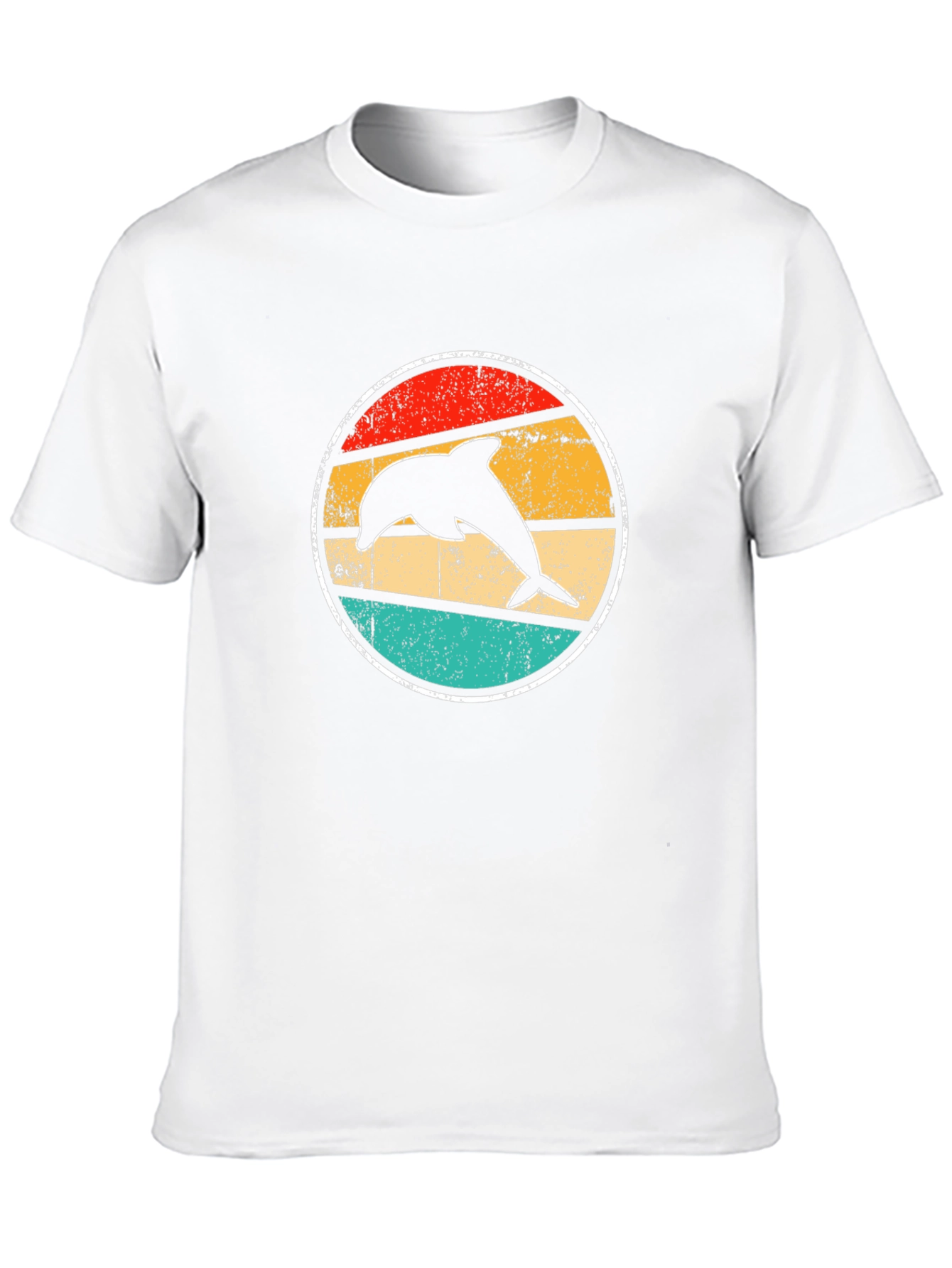 Retro Dolphin T-Shirt - Black